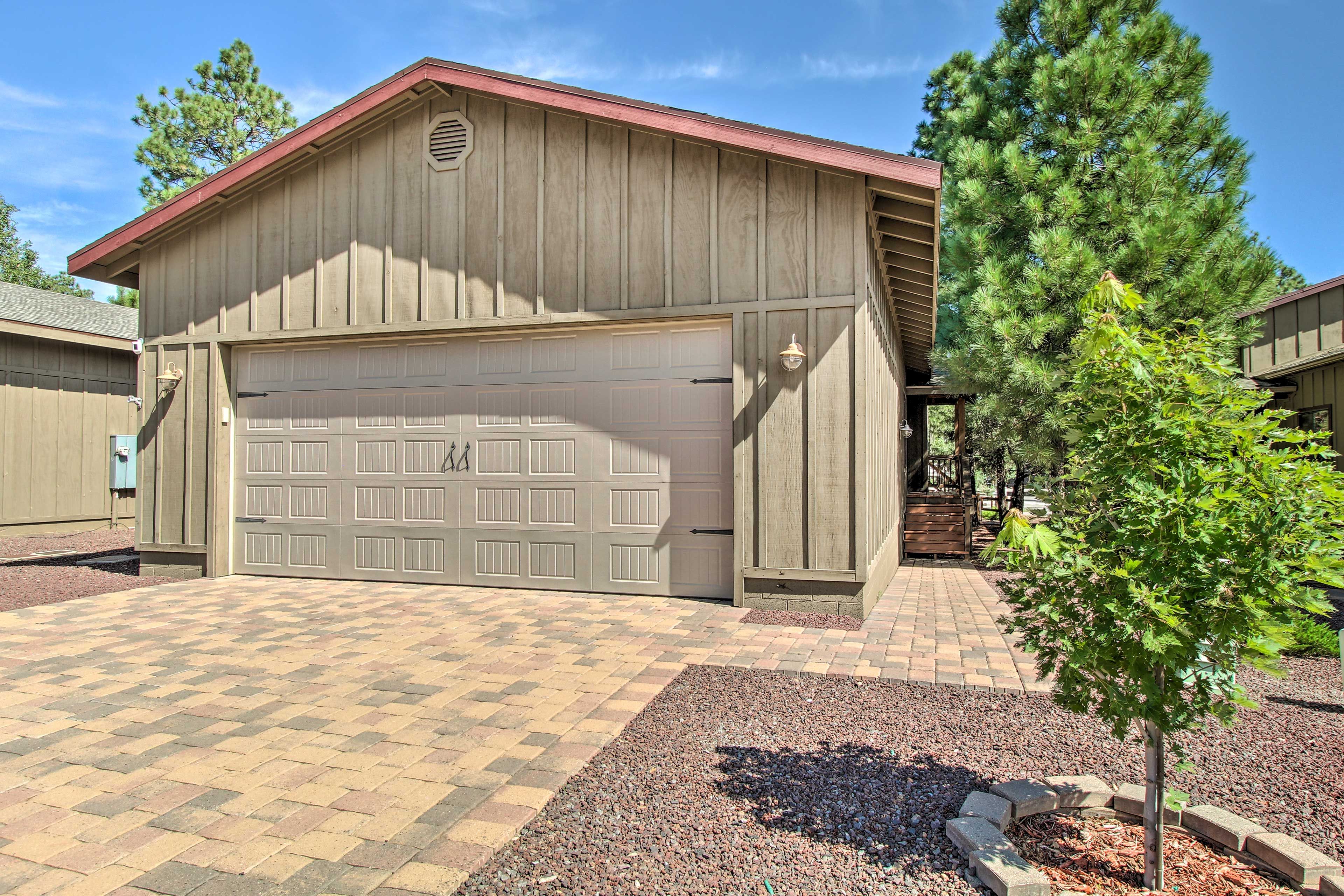 Townhome Exterior | Parking | Garage (2 Vehicles) | Driveway (2 Vehicles)
