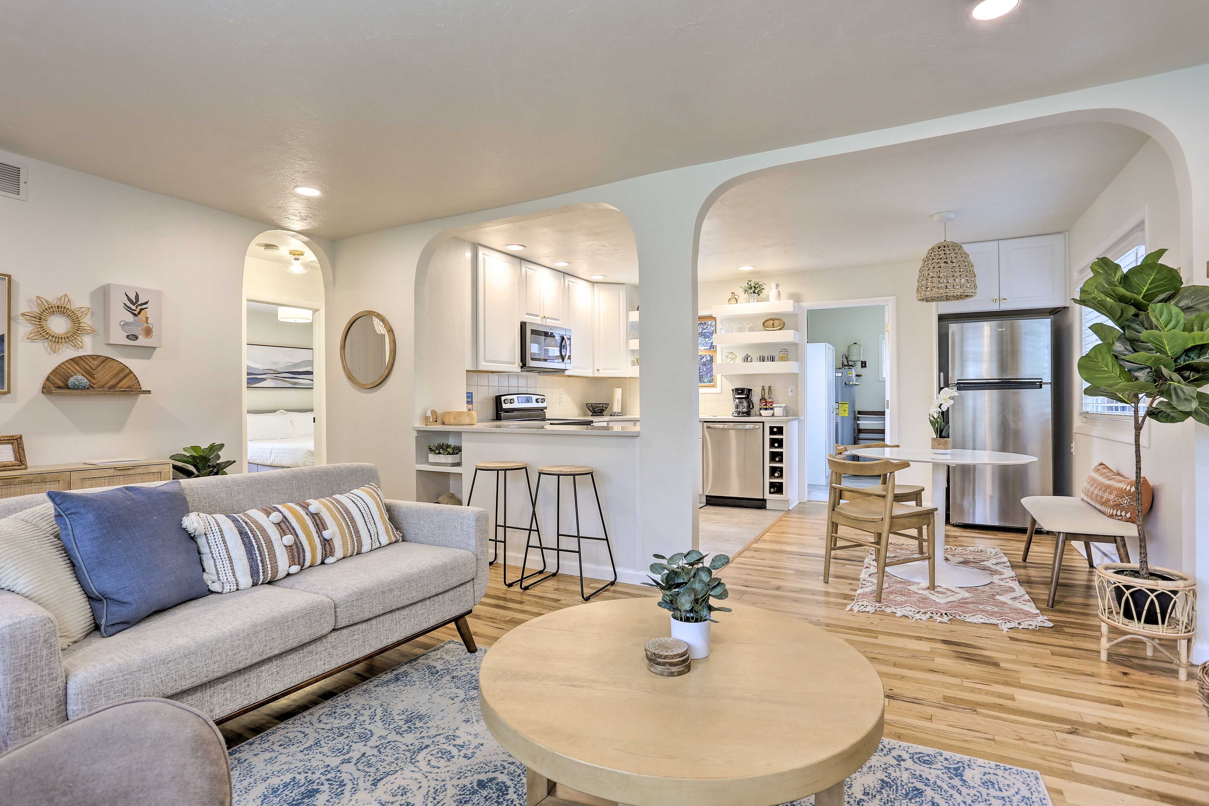 Boise Vacation Rental | 2BR | 1BA | 1,050 Sq Ft | 1 Step Required for Entry