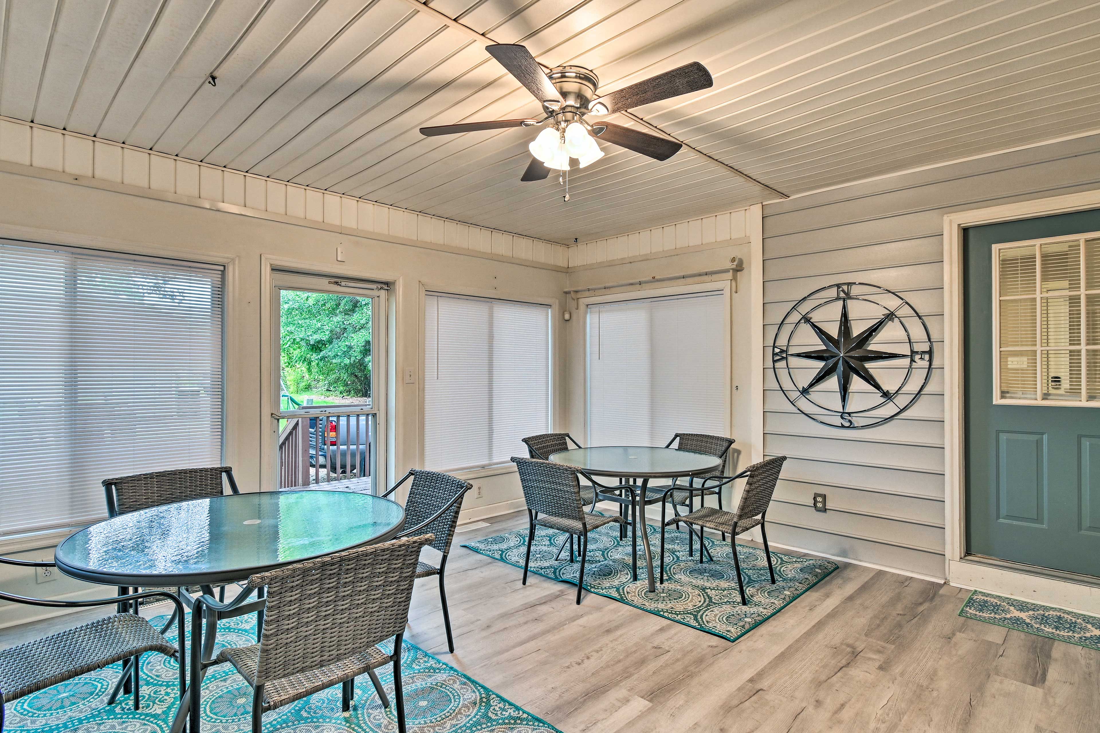 Shared Sunroom | Single-Story Unit | In-Unit Laundry