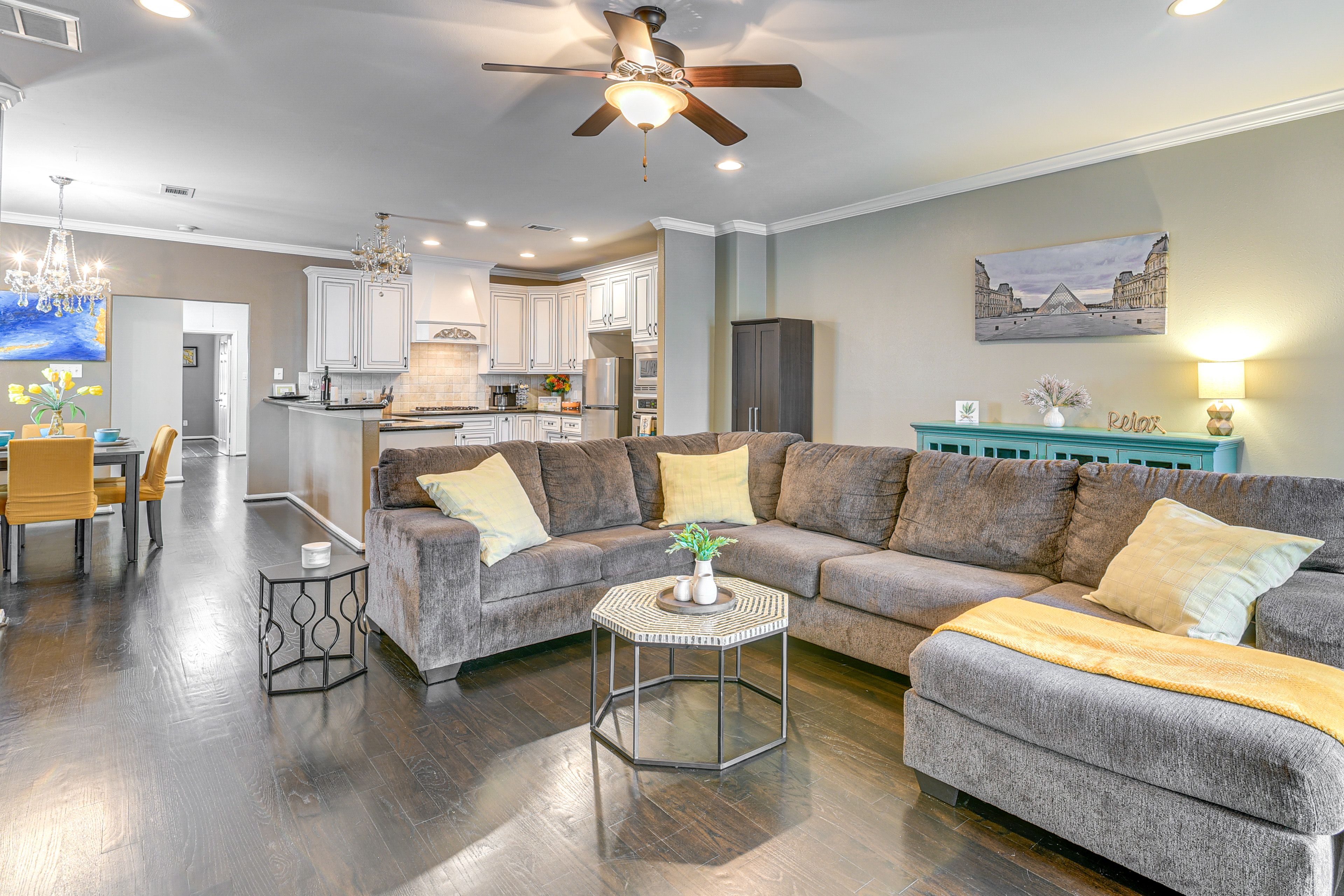 Houston Vacation Rental | 3BR | 2.5BA | Stairs Required for Access | 2,300 Sq Ft