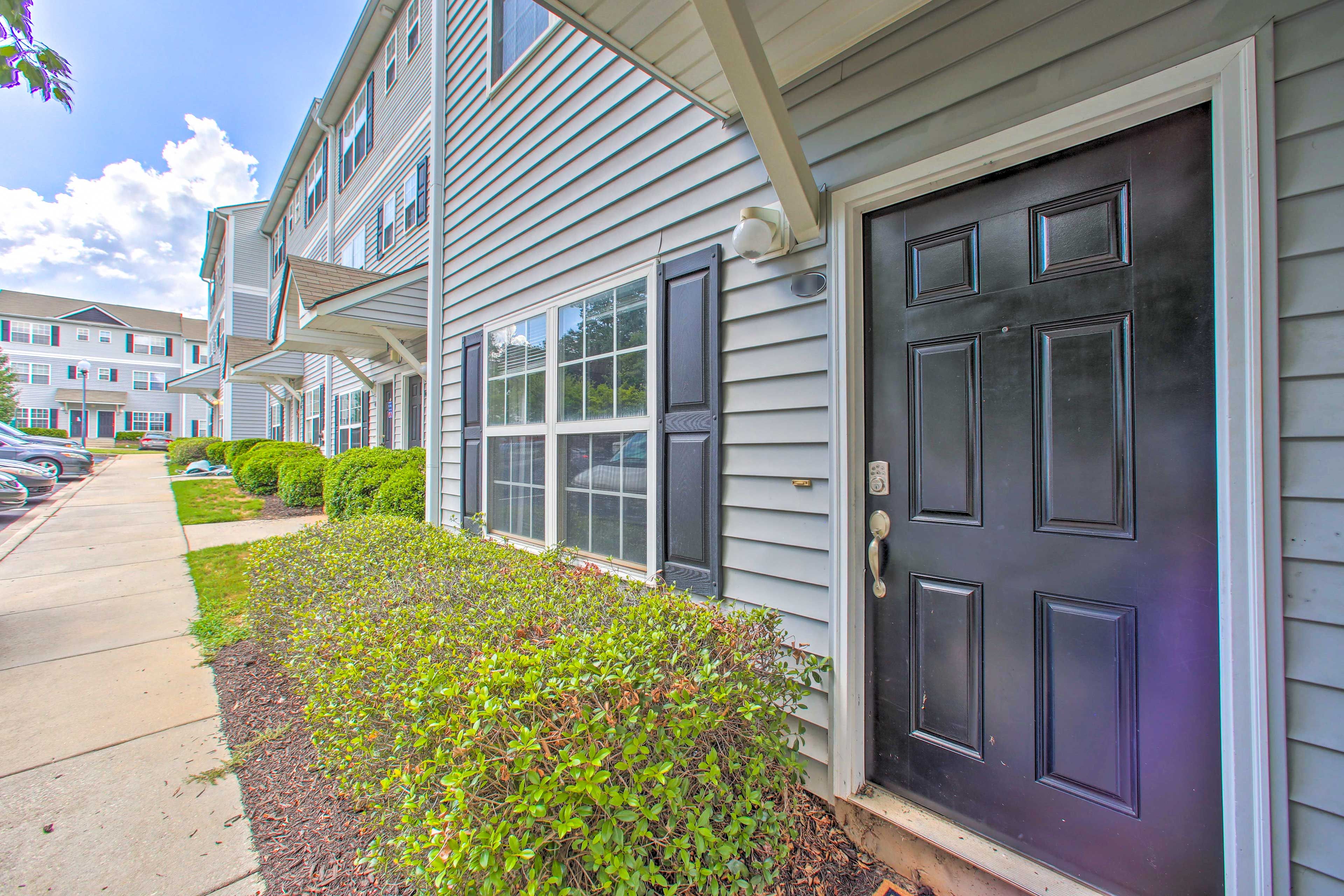 Townhome Exterior | Keyless Entry
