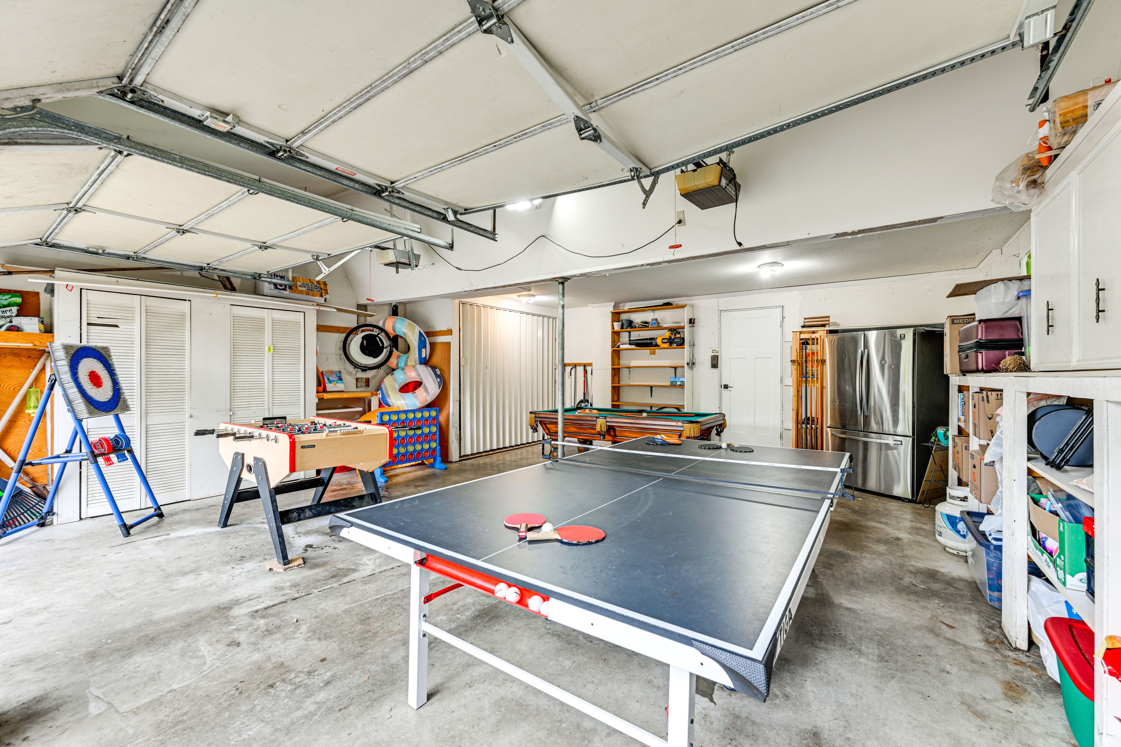 Garage | Game Room | Pool Table | Foosball Table