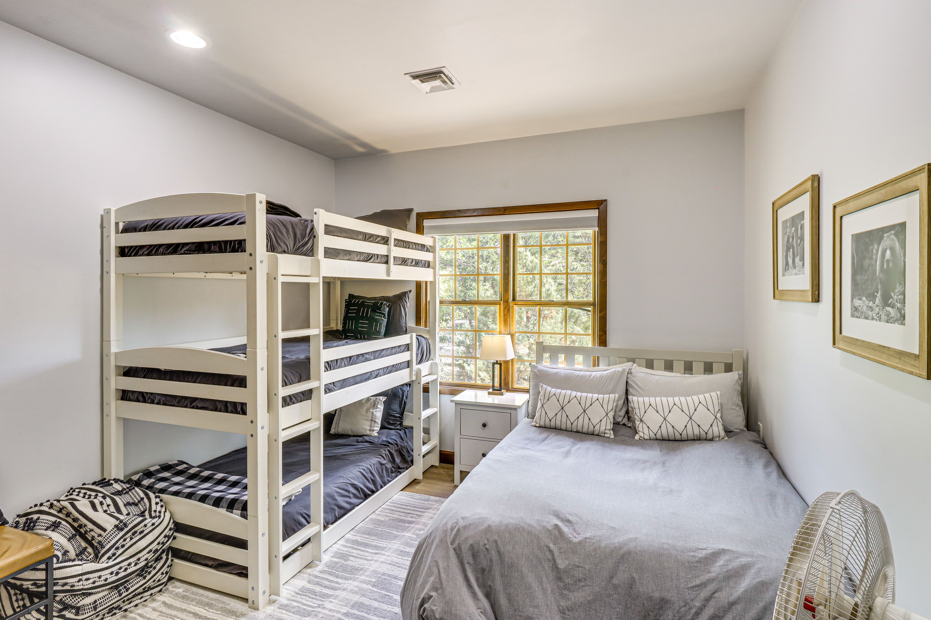 Bedroom 3 | Main Level | Triple Bunk Bed | Full Bed