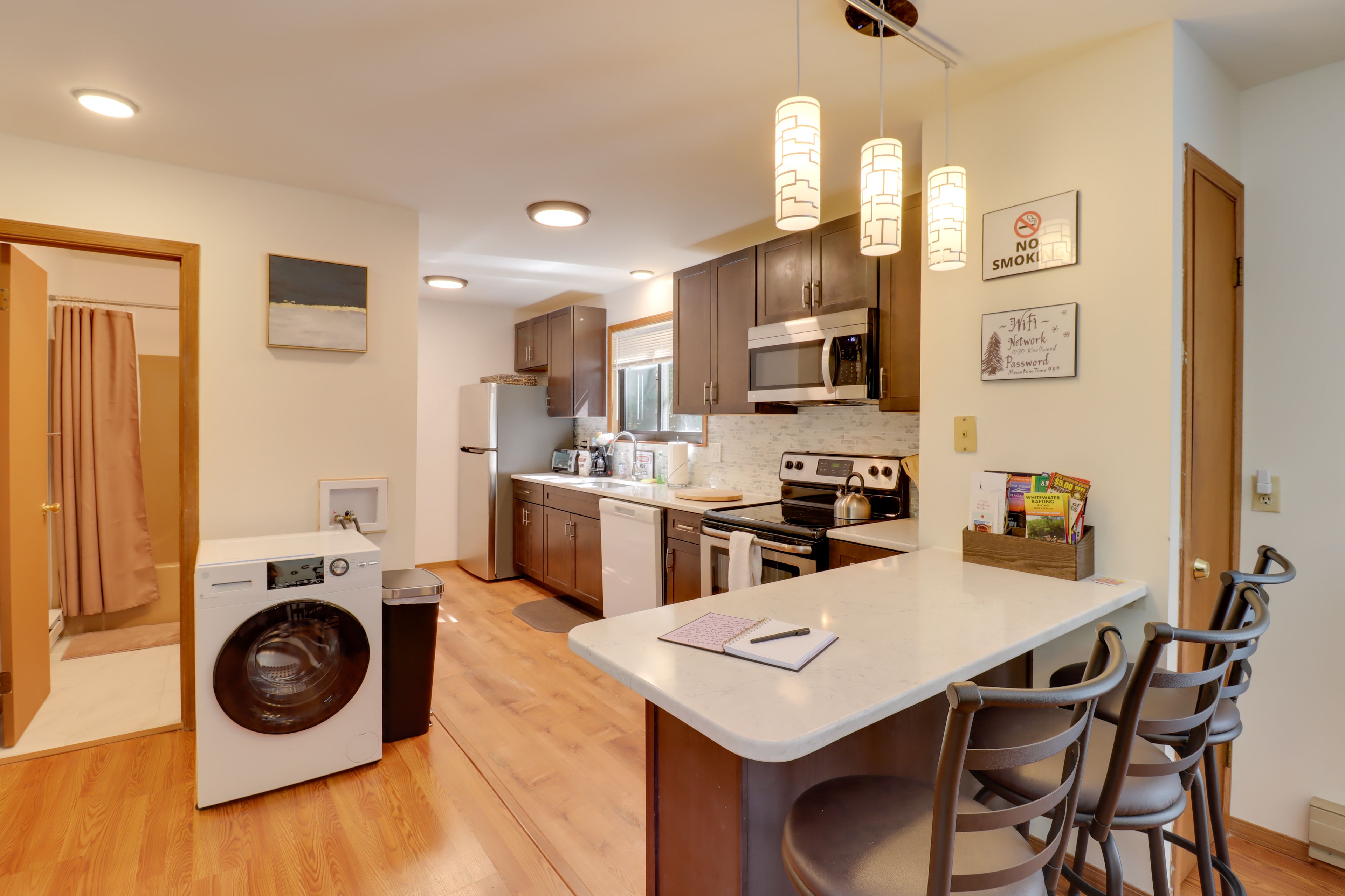 Kitchen | Breakfast Bar | Cooking Basics | Dual Washer/Dryer | 1st Floor