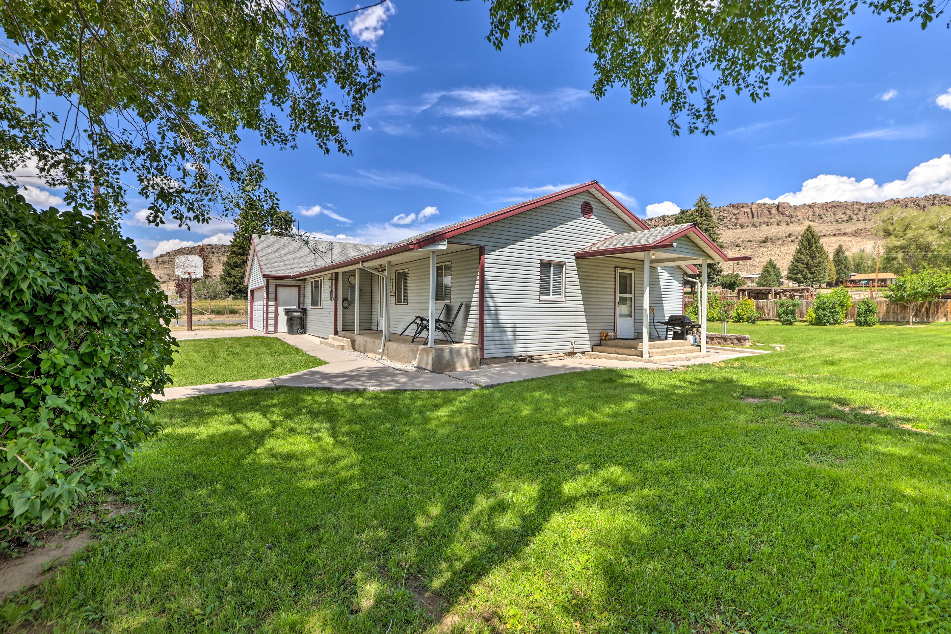 Spacious Yard | Covered Front Porch | Gas Grill | Outdoor Seating