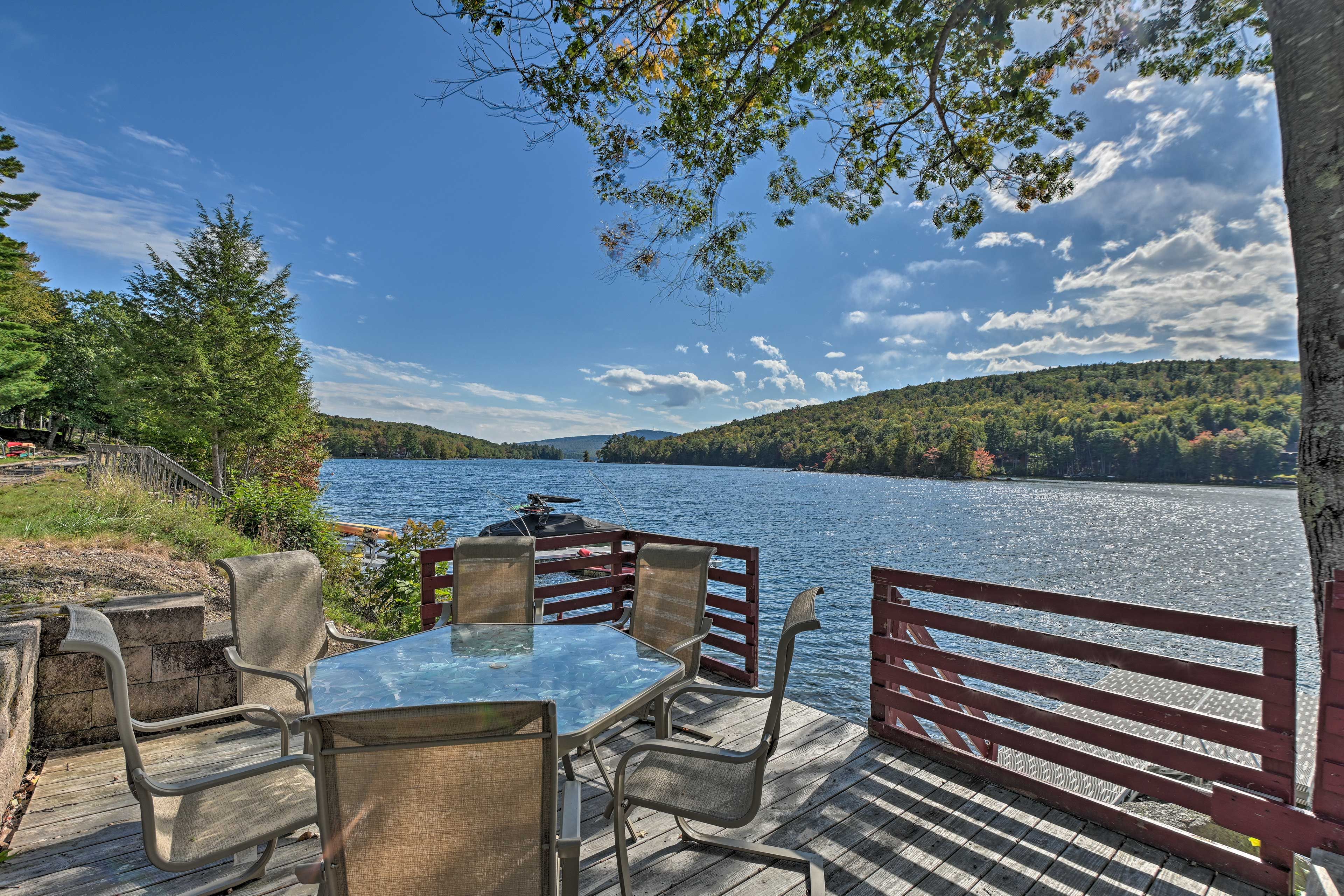 Dedham Vacation Rental | 3BR | 3BA | 3 Stairs to Access | 2,400 Sq Ft