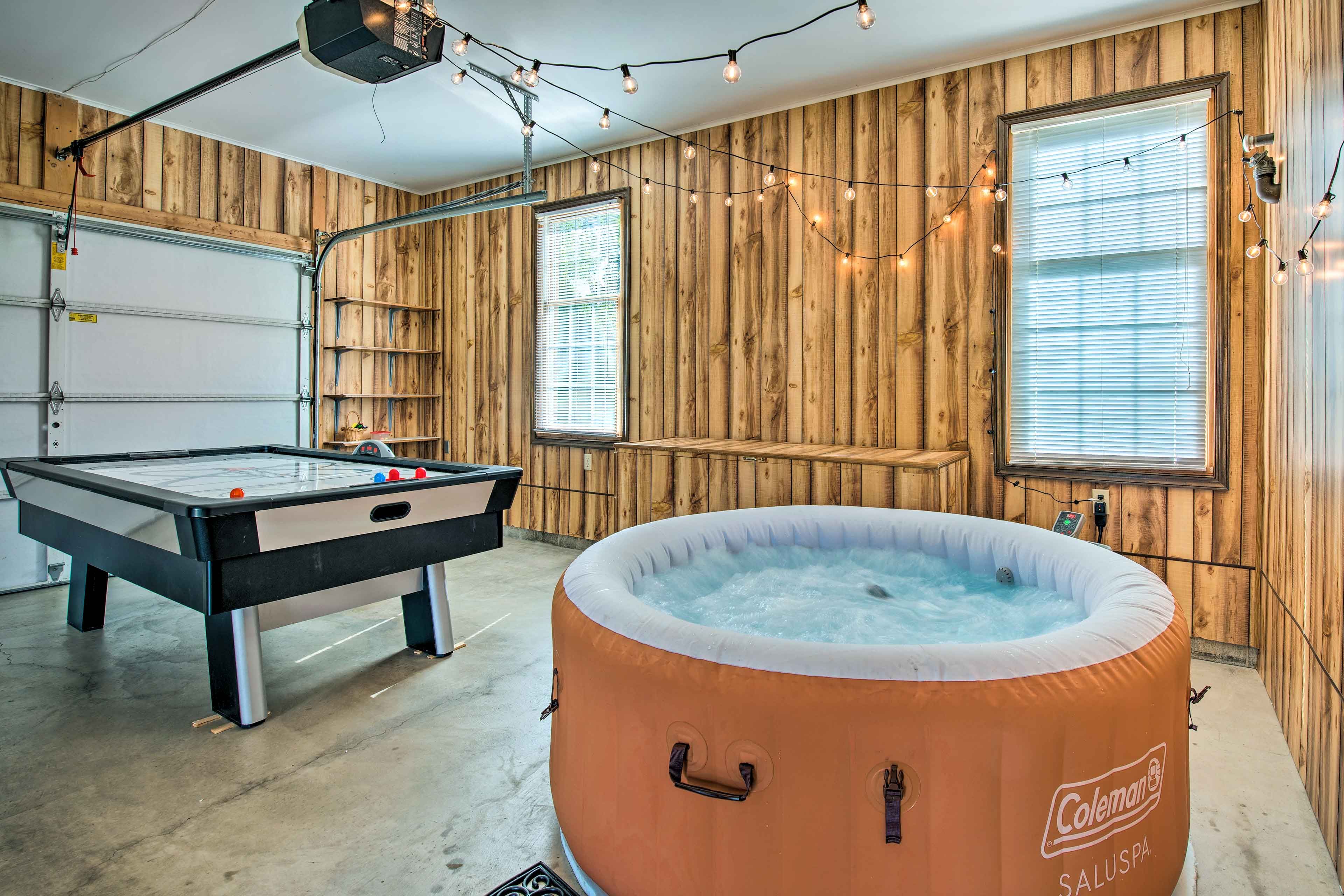 Game Room | Air Hockey | Inflatable Hot Tub | Single-Story Home