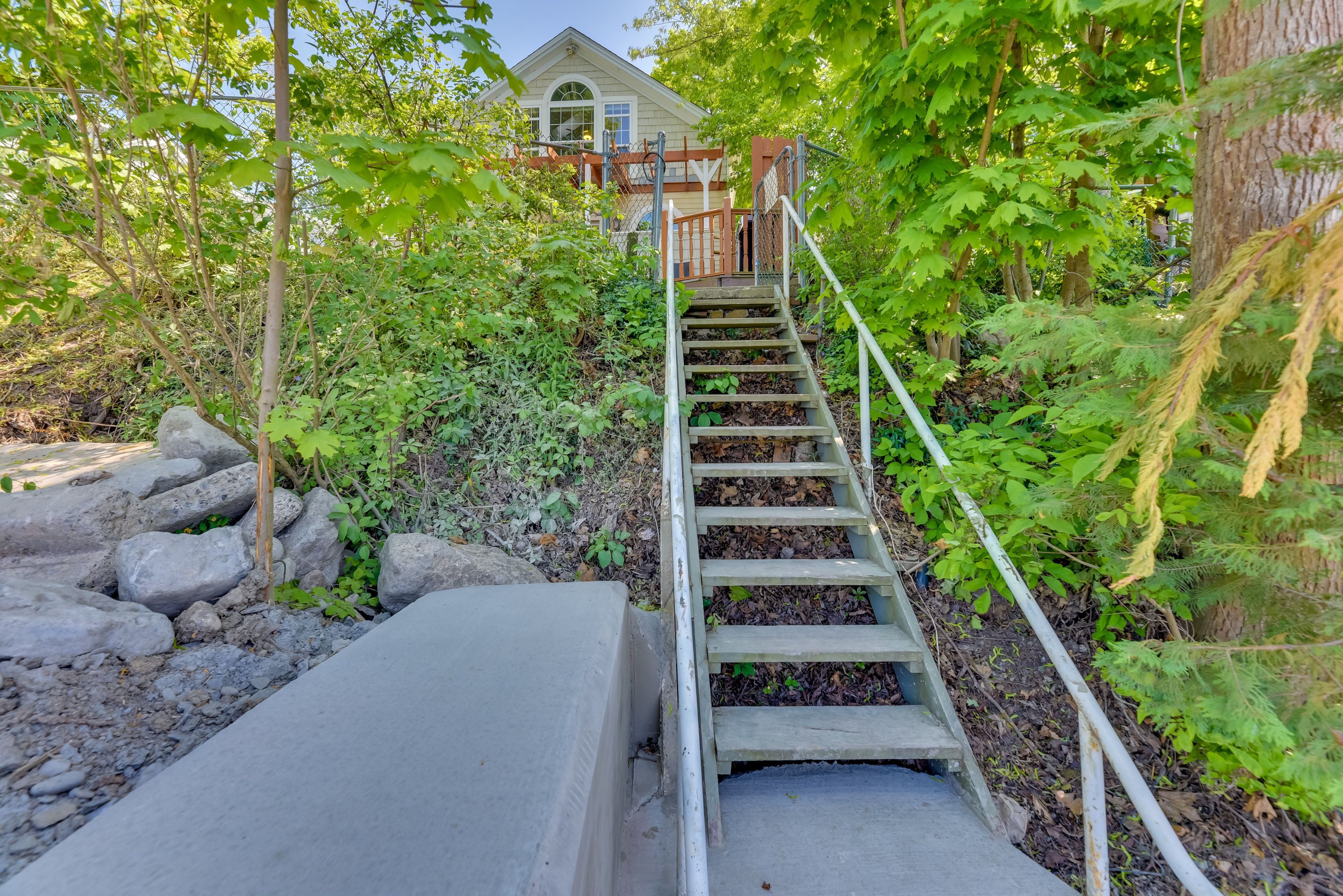 Stairwell to Private Beach Access