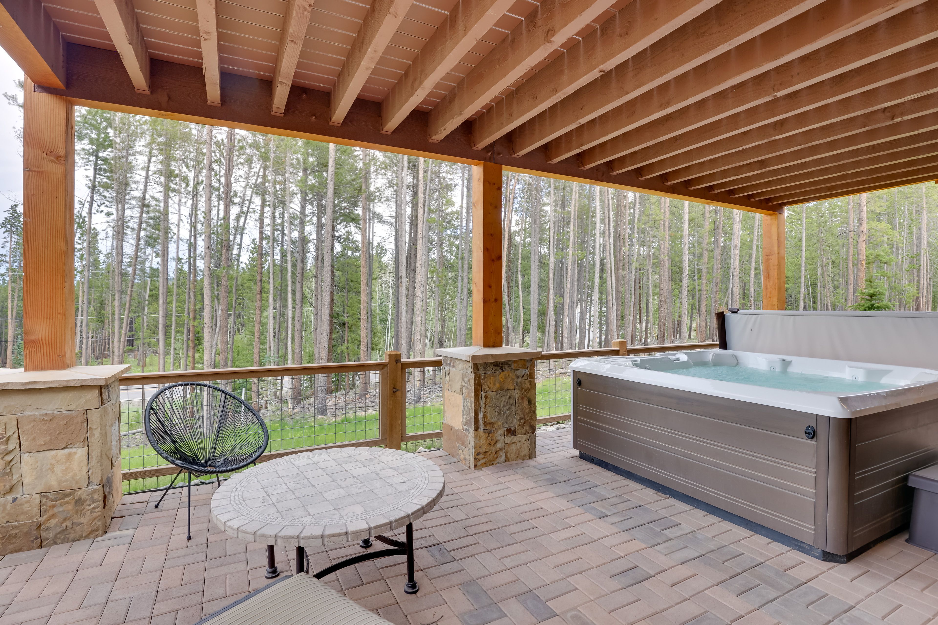 Patio | Private Hot Tub