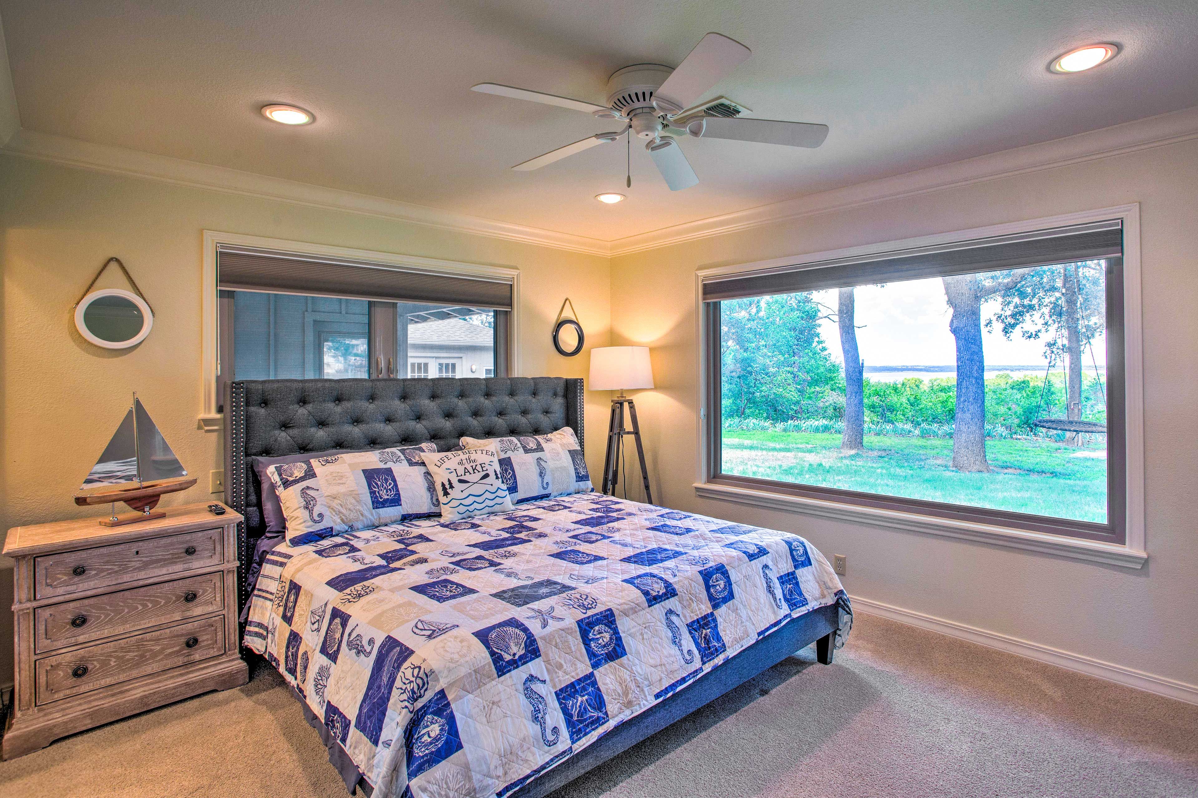 Bedroom 1 | King Bed | Smart TV w/ Cable