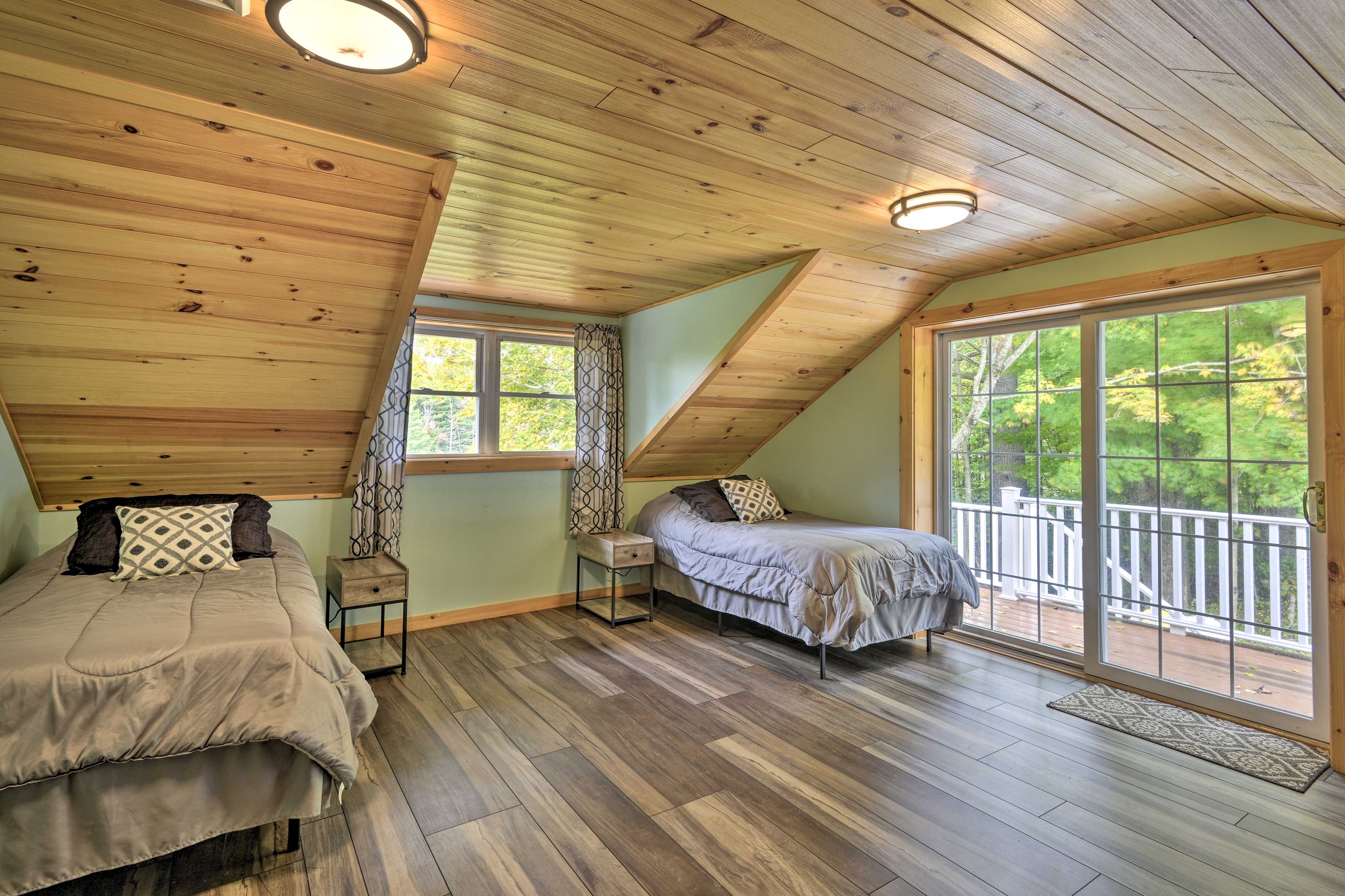 Bedroom 6 | 2 Twin Beds | Full Sleeper Sofa | 2nd Level | Deck Access
