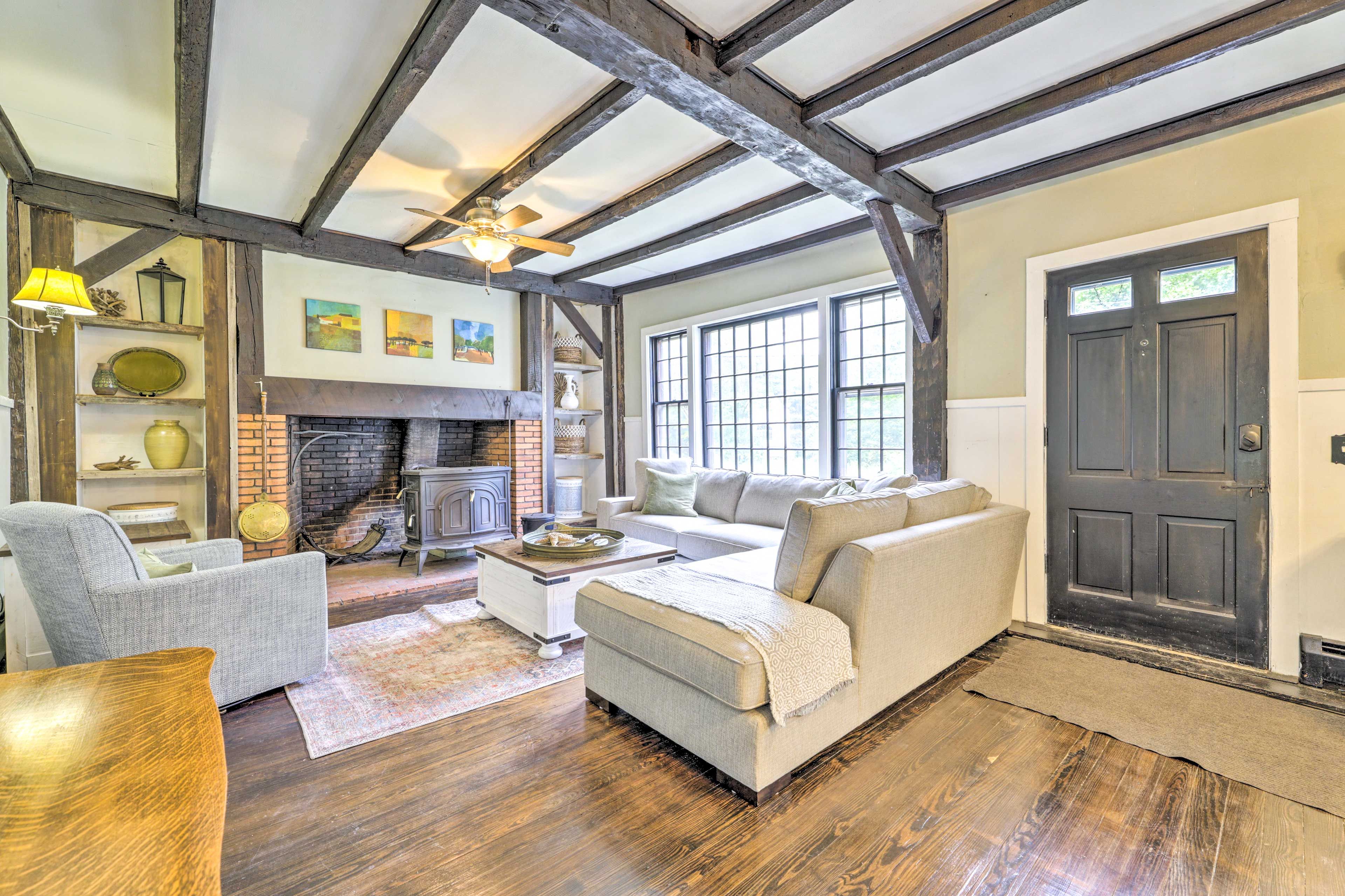 Living Room | 1st Floor | Pellet Stove | Built in 1790