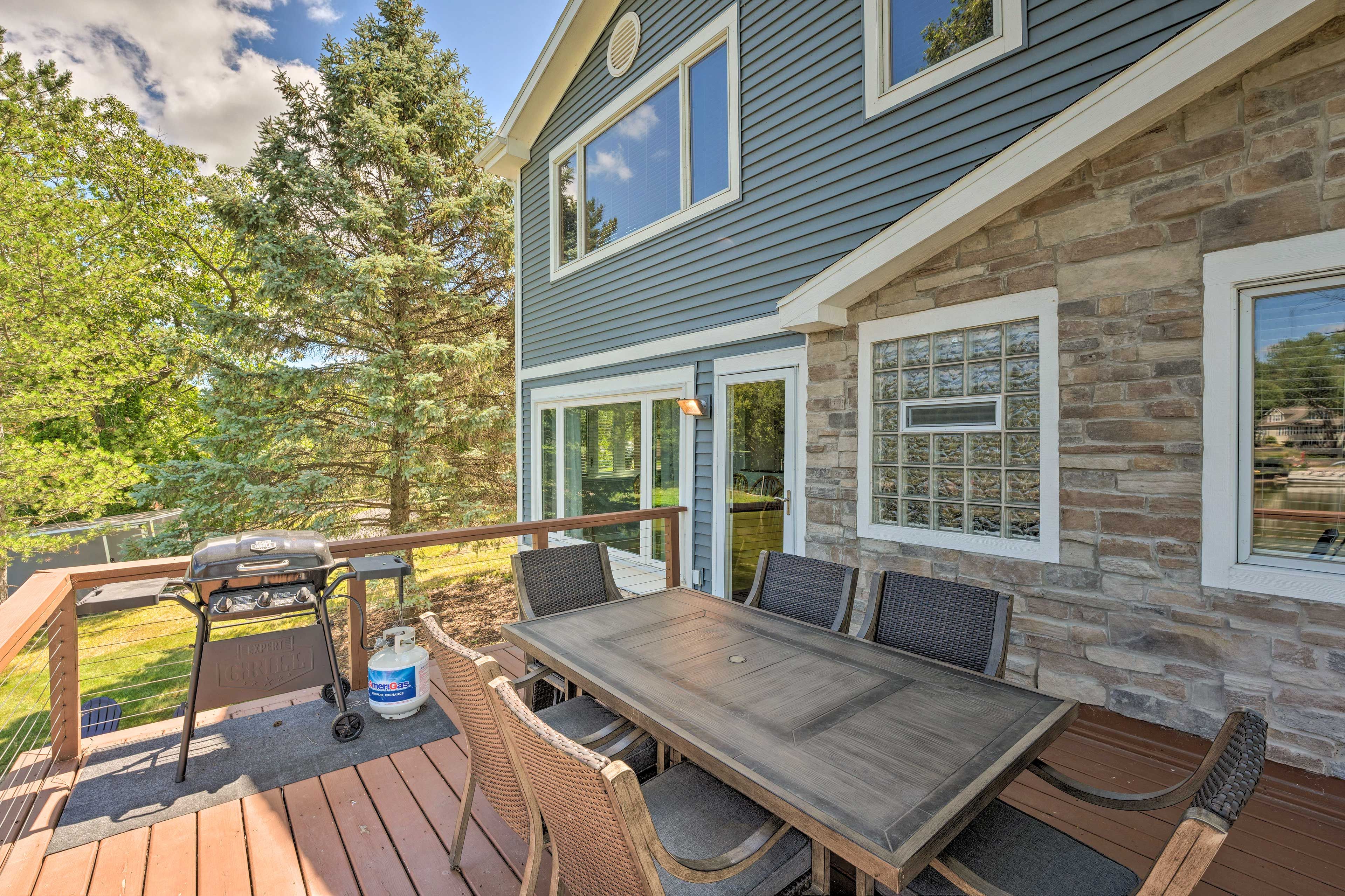 Private Deck | Gas Grill | Outdoor Dining Areas | Lake Views | Fire Pit