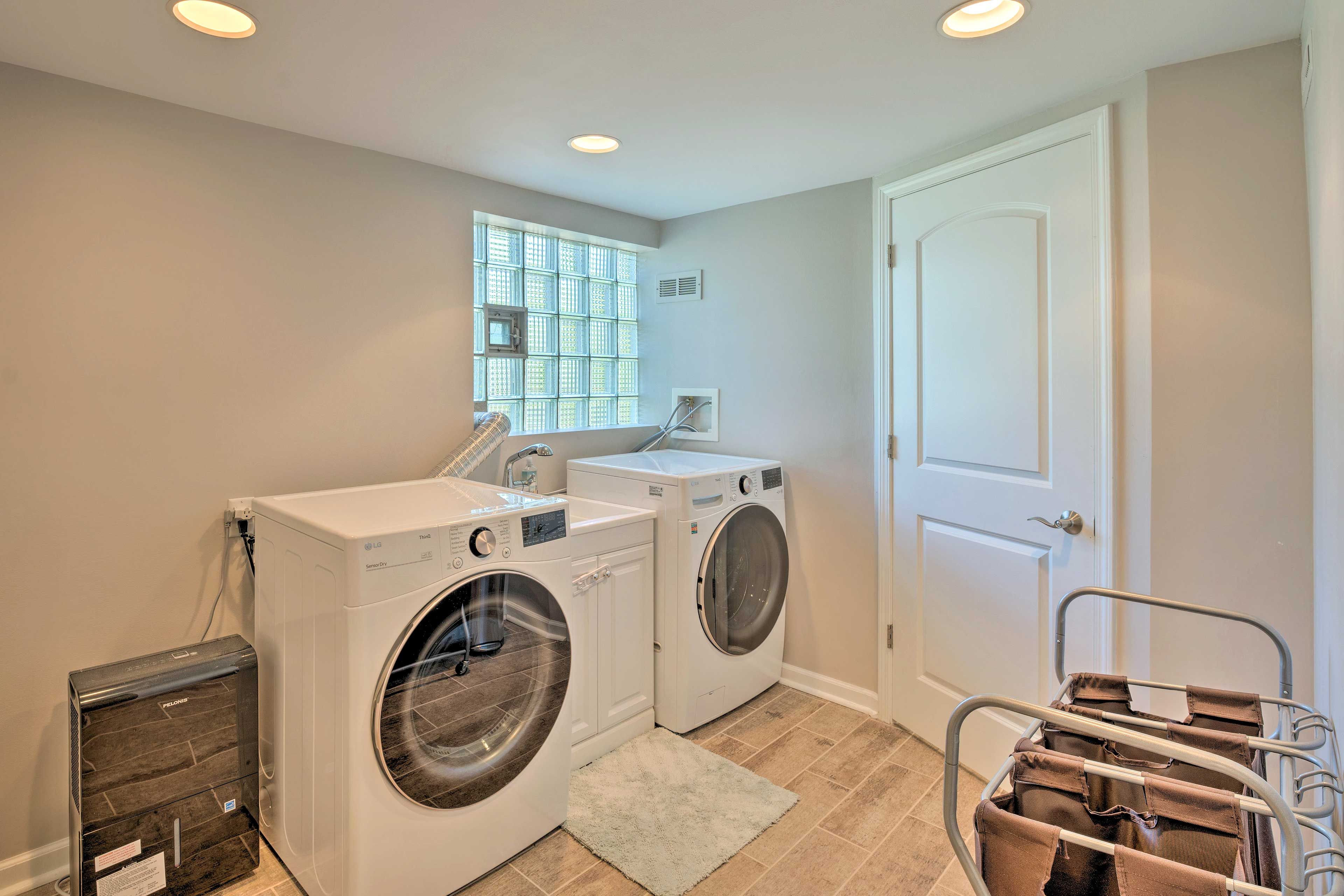 Laundry Room | Lower Level | Washer/Dryer | Iron/Board