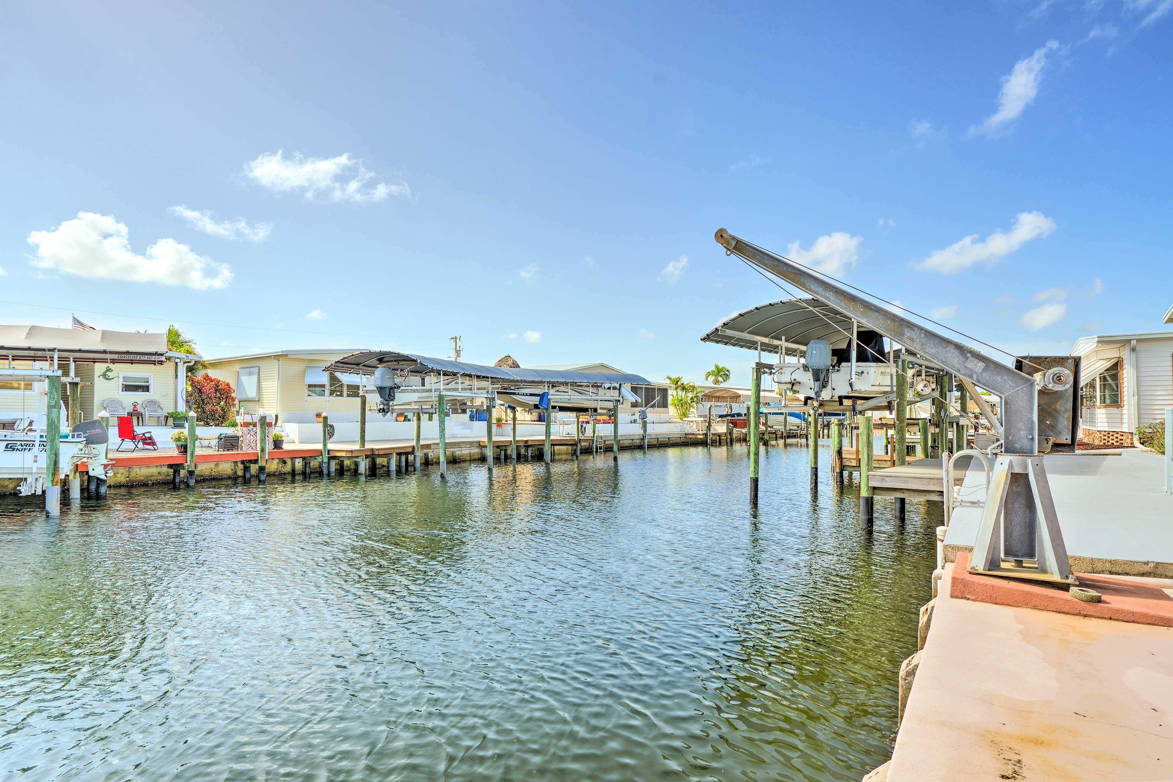 Waterfront | Boat Davit | Screened-In Porch | Single-Story Home