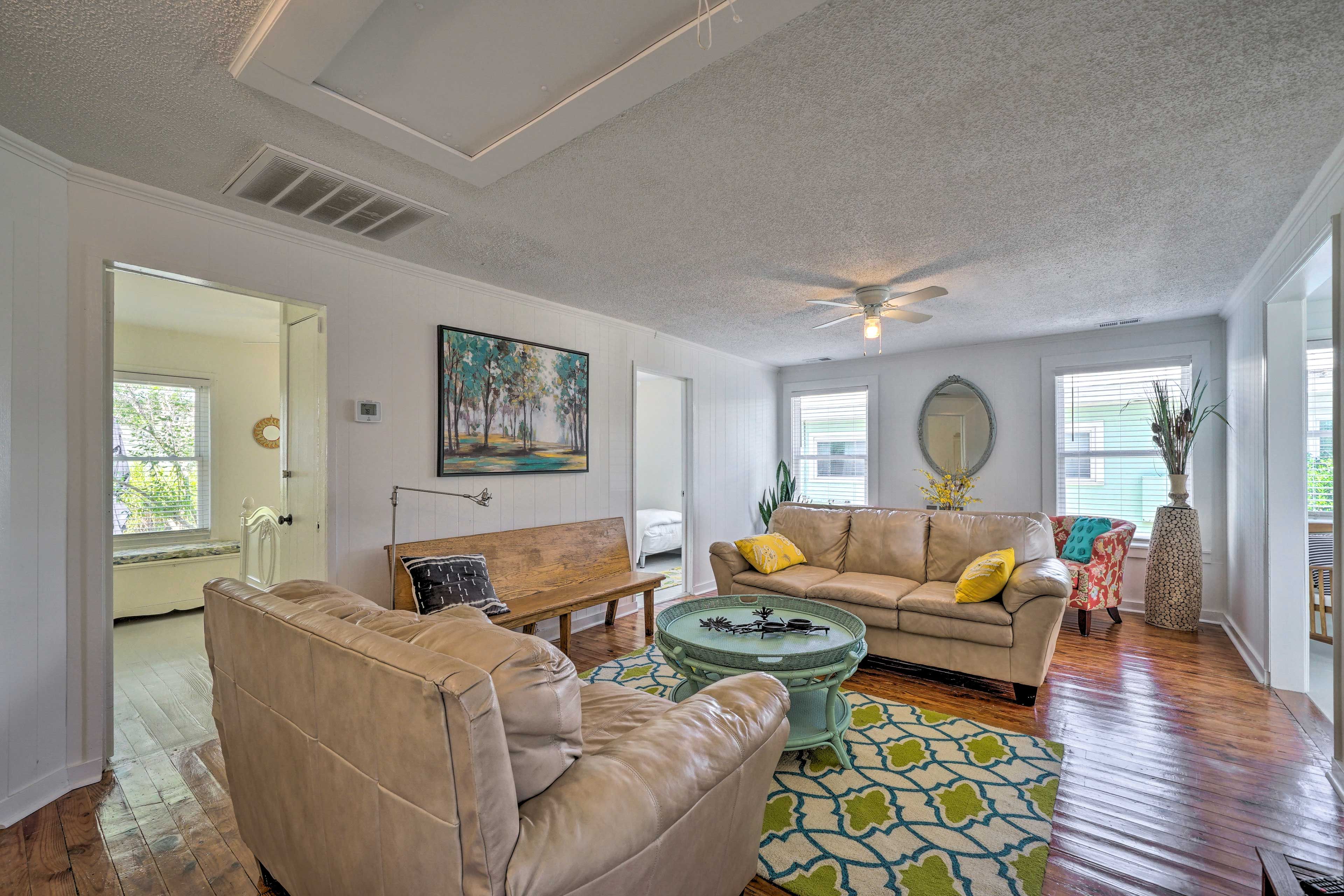 Carolina Beach Vacation Rental | 3BR | 1BA | Stairs Required | 1,000 Sq Ft