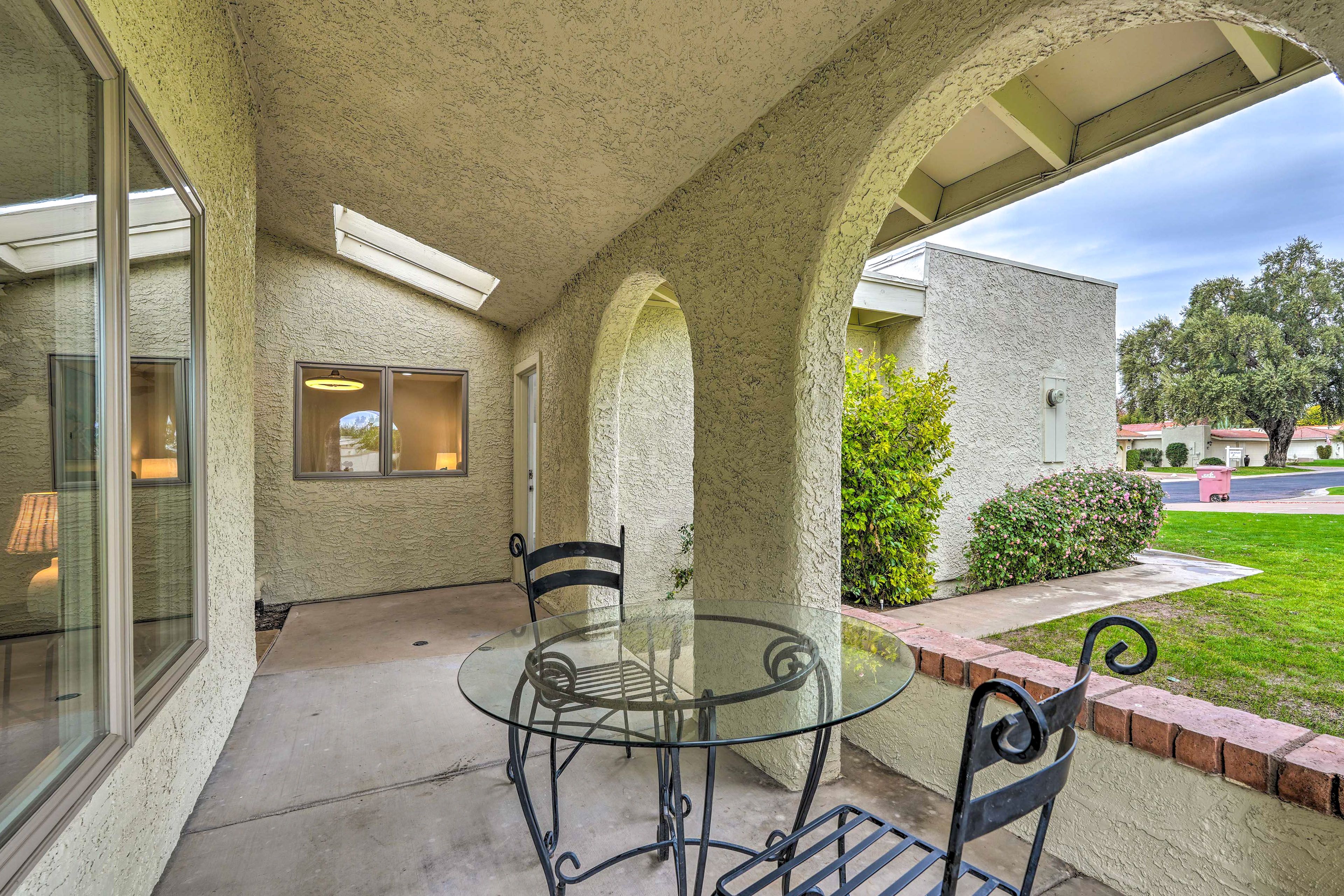 Covered Front Porch | Cafe Table