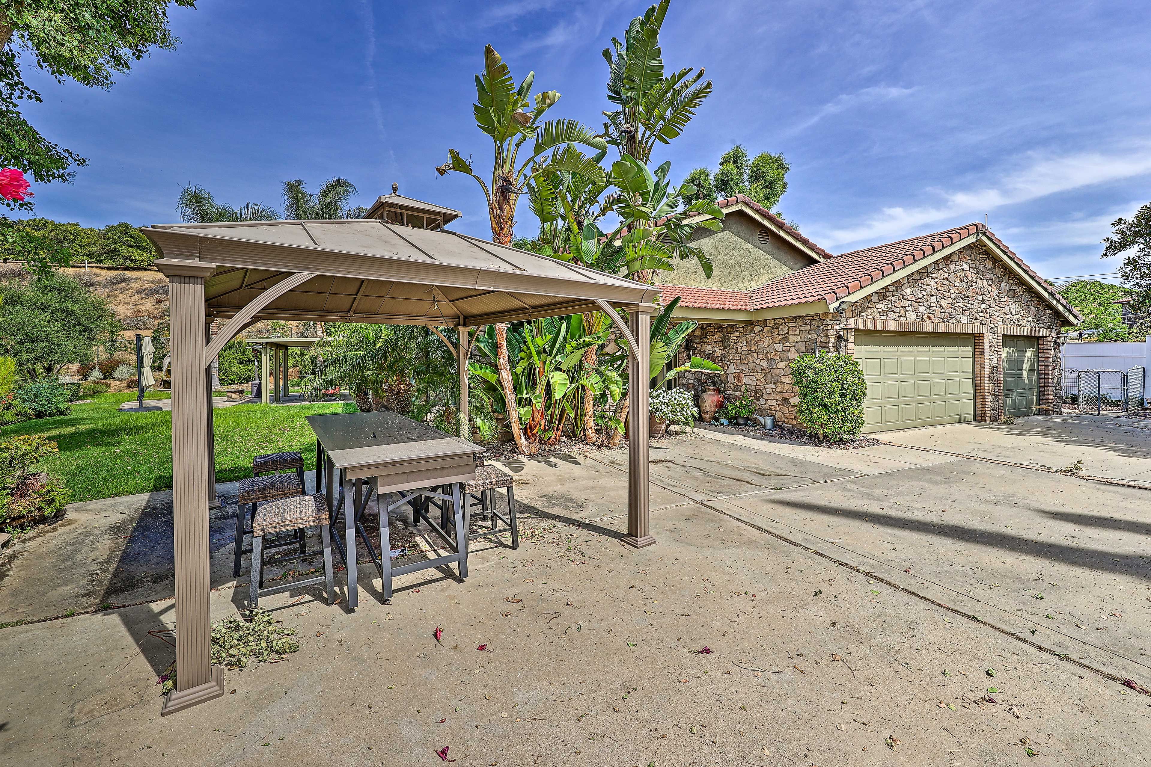 Home Exterior | Covered Dining Area