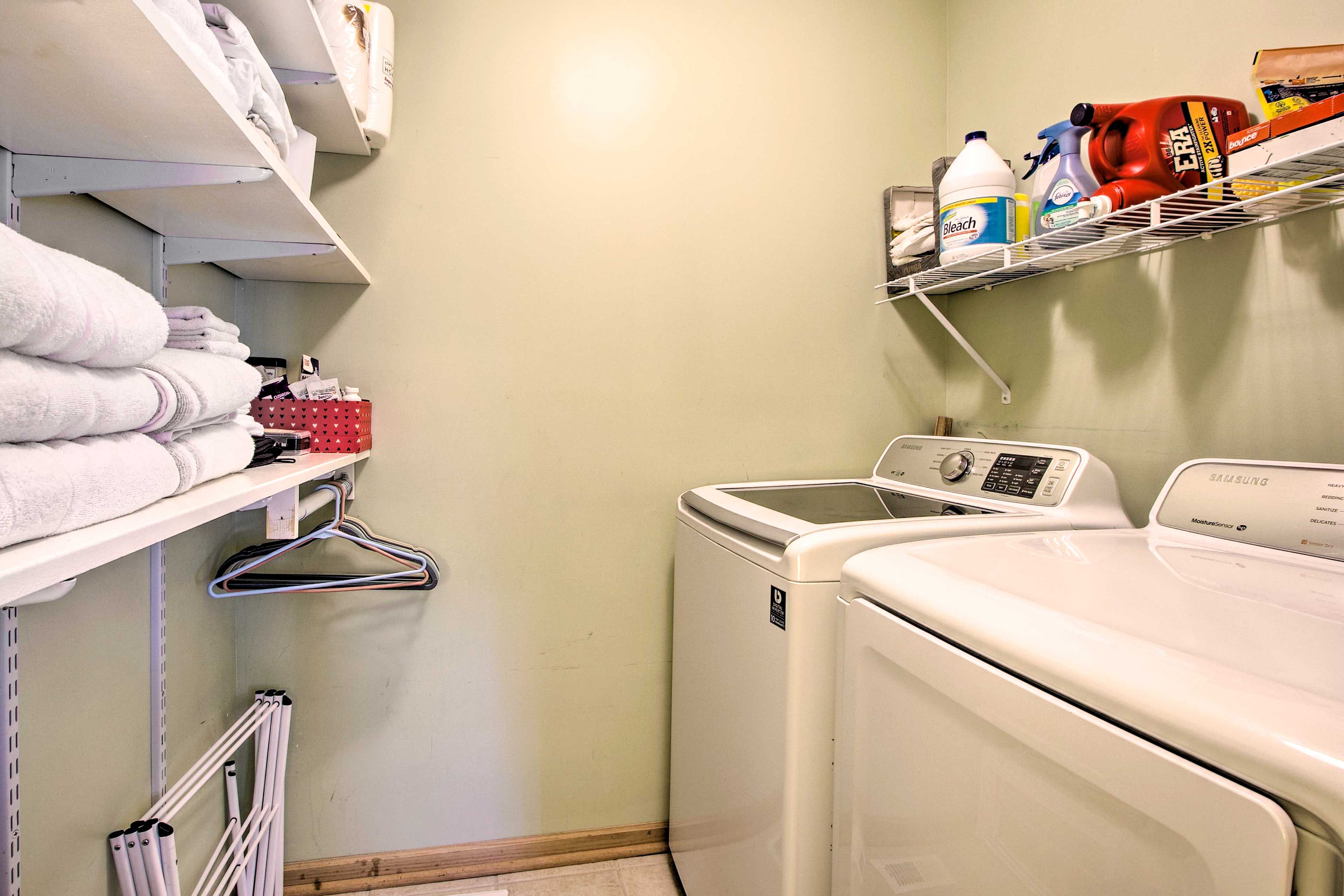 Walk-In Closet | Washer/Dryer | Iron/Board