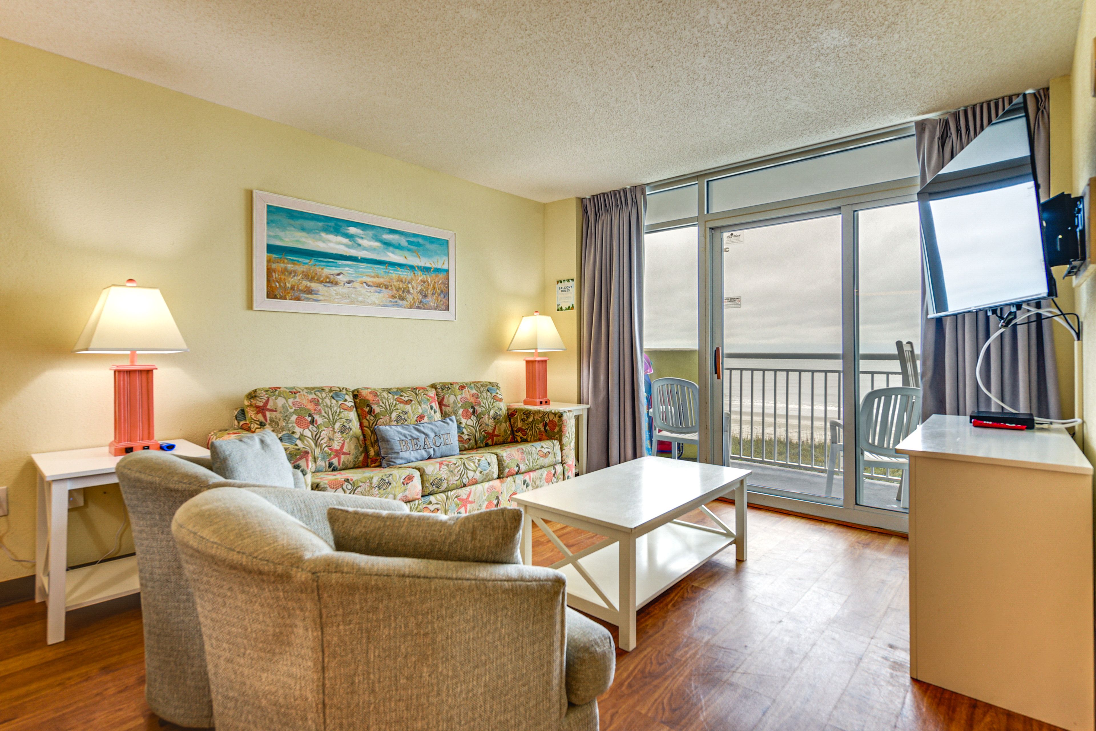 North Myrtle Beach Vacation Rental | 3BR | 2BA | 1,125 Sq Ft | Step-Free Access