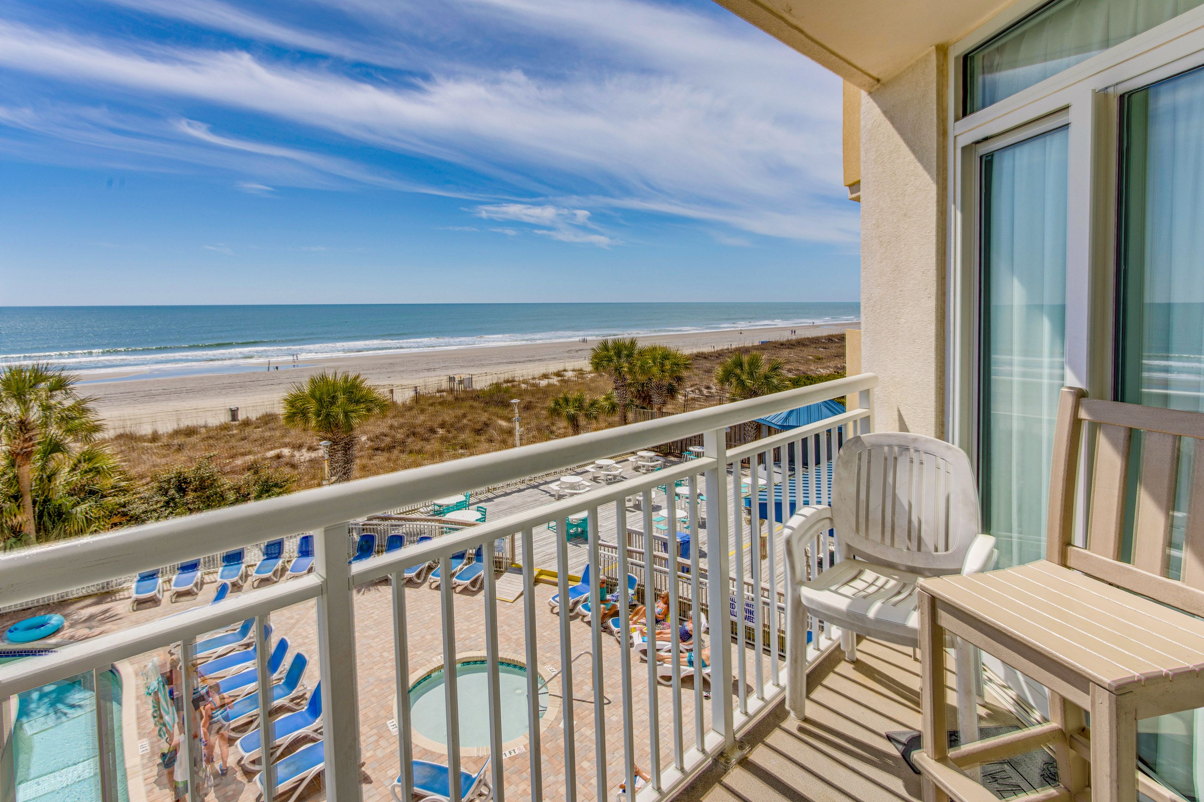 Private Balcony | Beach Gear | Water & Pool views | 3rd-Floor Condo