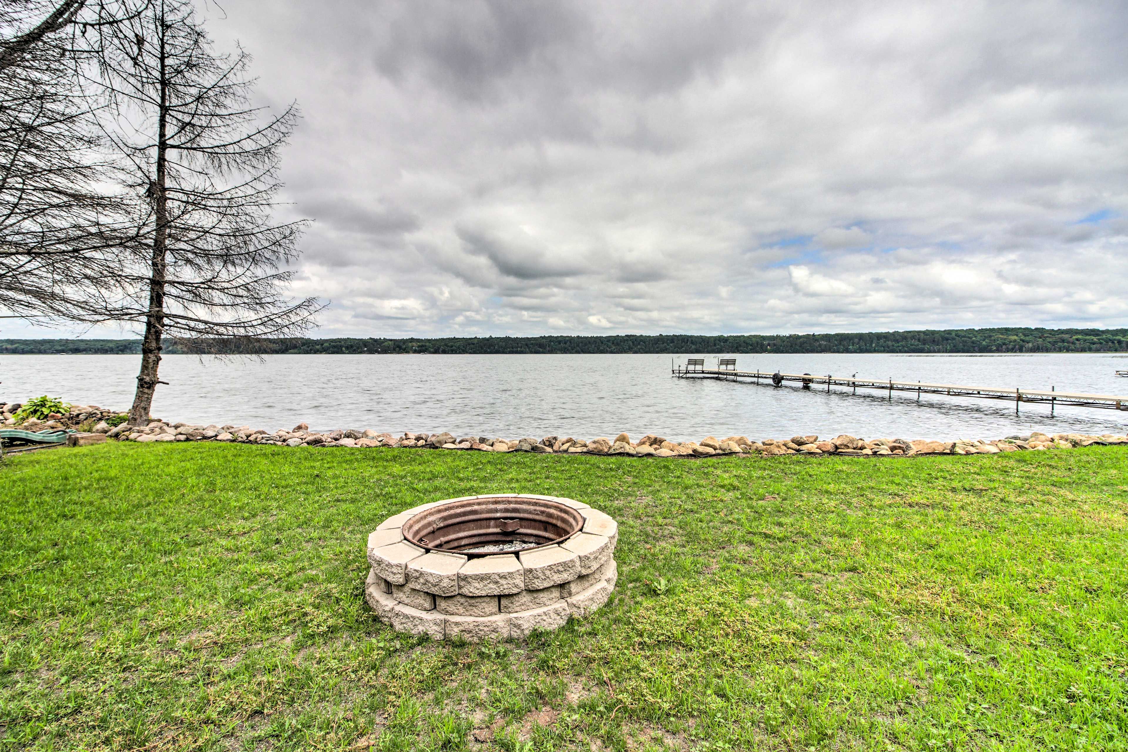 Backyard | Private Dock | Fire Pit