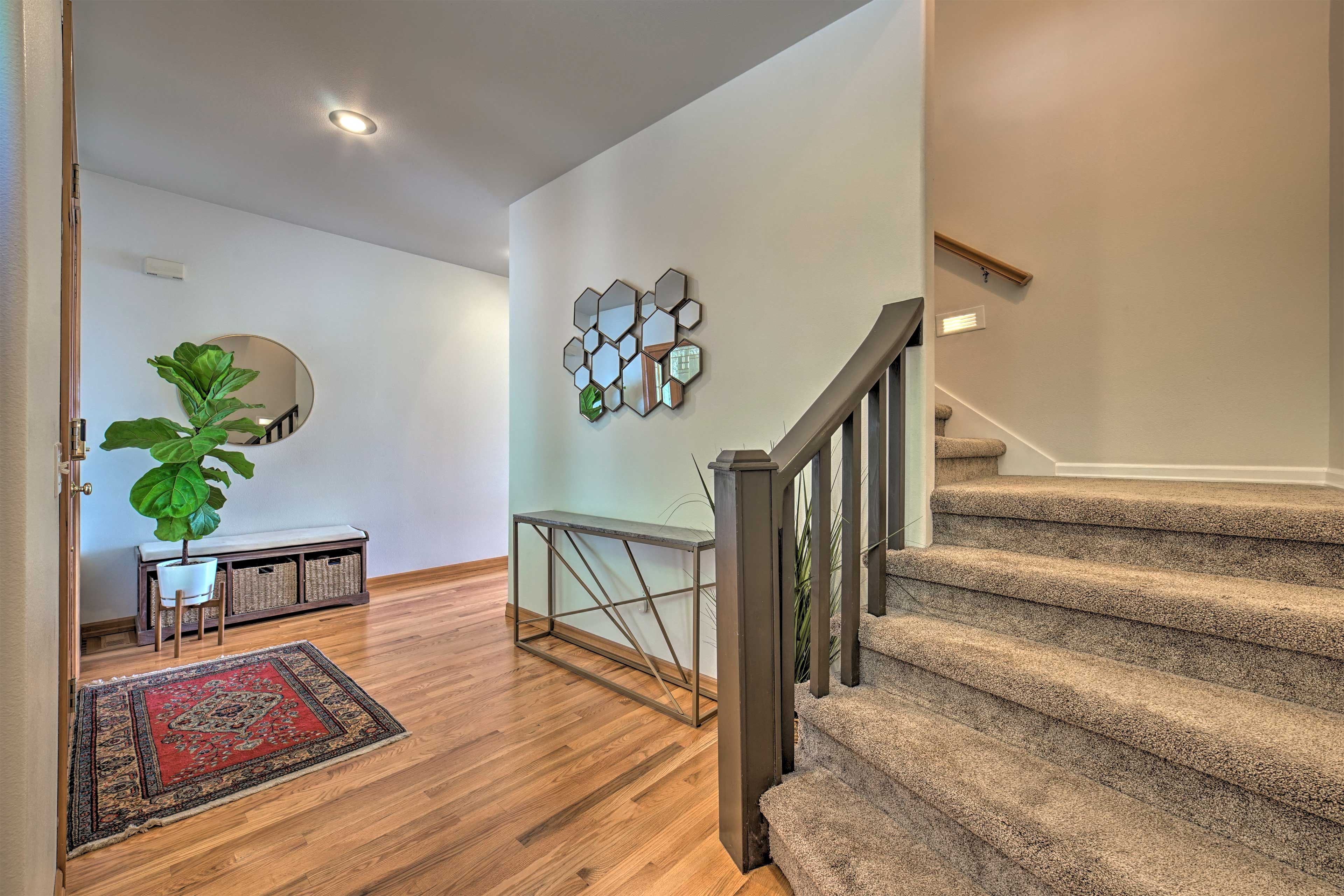 Hallway | Stairs Required to Access All Bedrooms