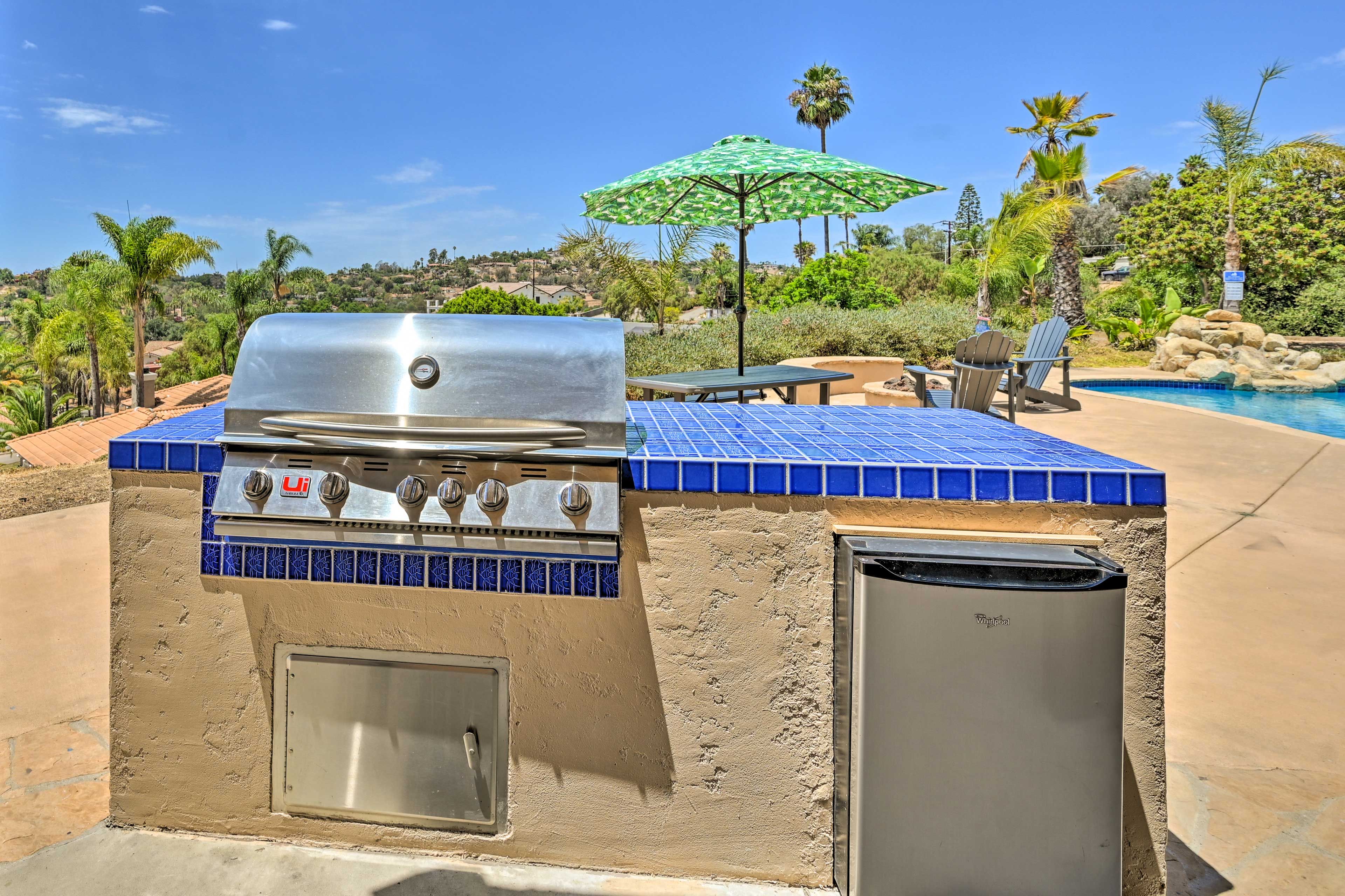 Built-In 5-Burner Grill
