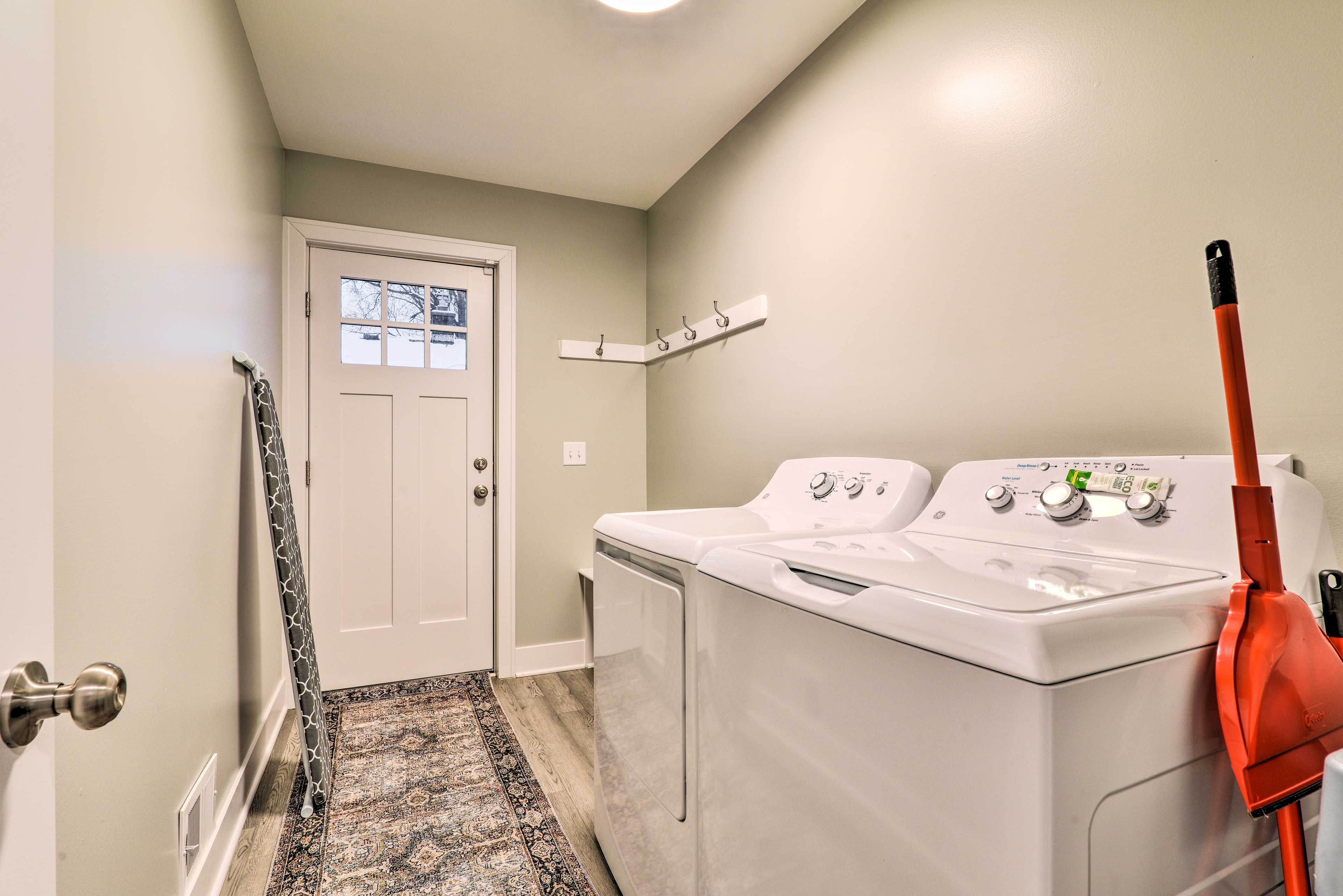 Laundry Room | Main Level | Washer + Dryer | Laundry Detergent