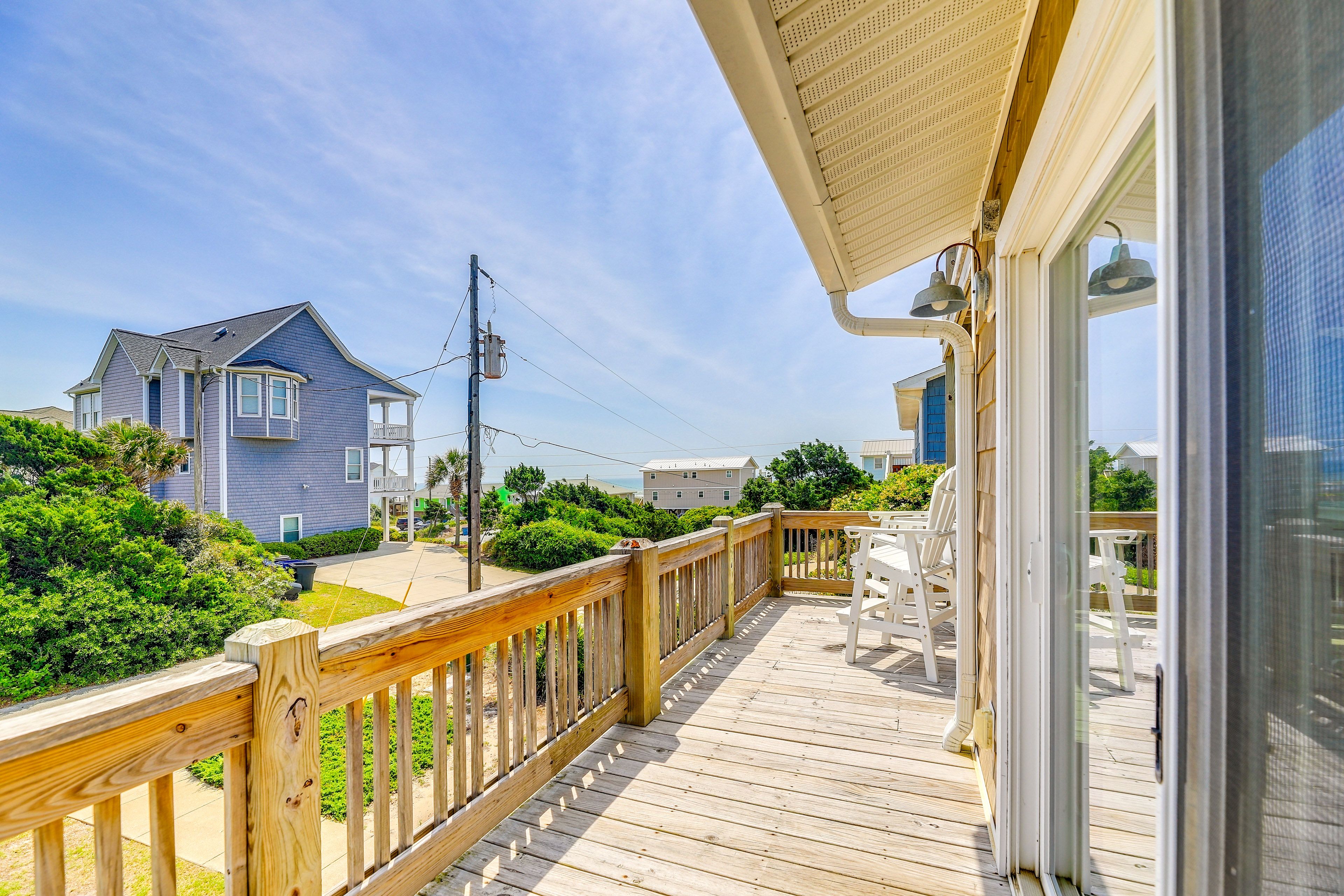 Wraparound Deck | Dining Area | Rocking Chairs