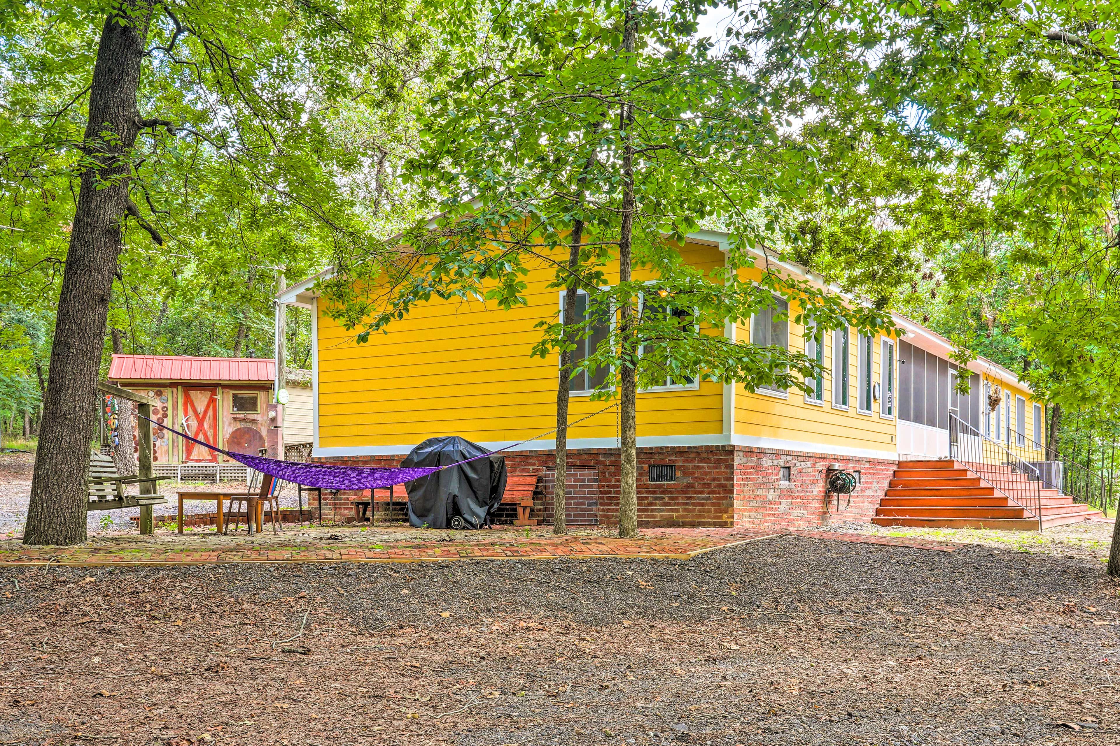 Side of House | Hammock | Charcoal Grill | Sitting Area