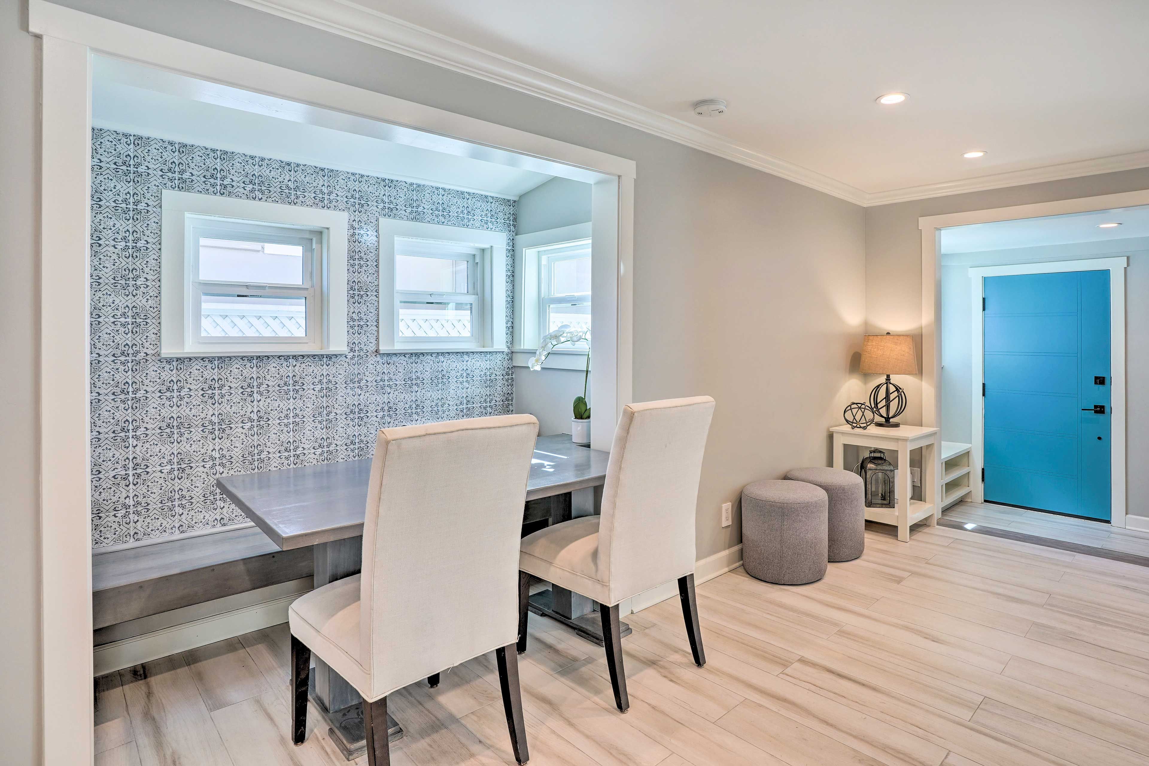 Dining Area | Dishware & Flatware Provided | 1st Floor