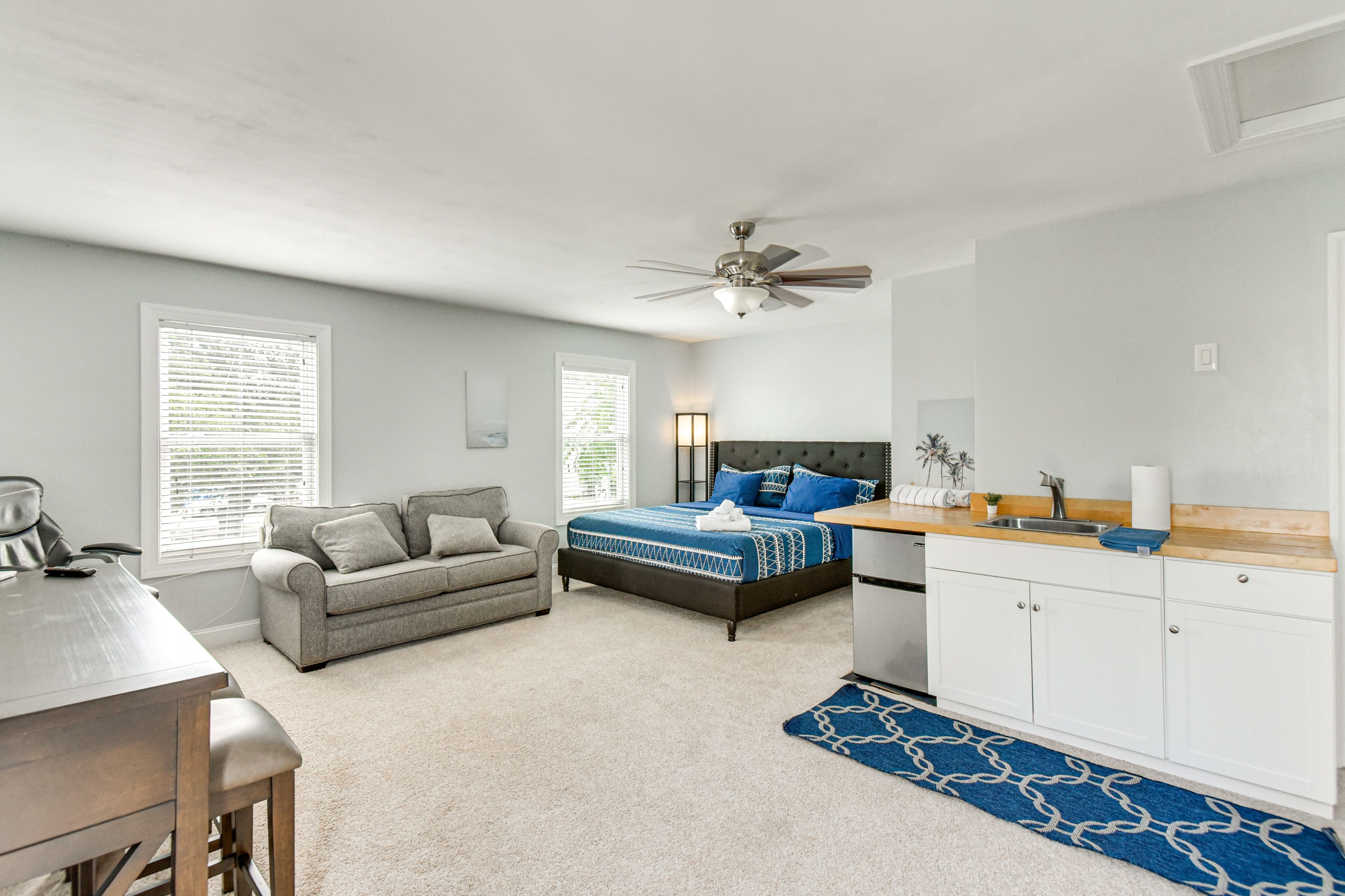Bedroom 4 (Detached Studio) | King Bed | Queen Sleeper Sofa | 2nd Floor