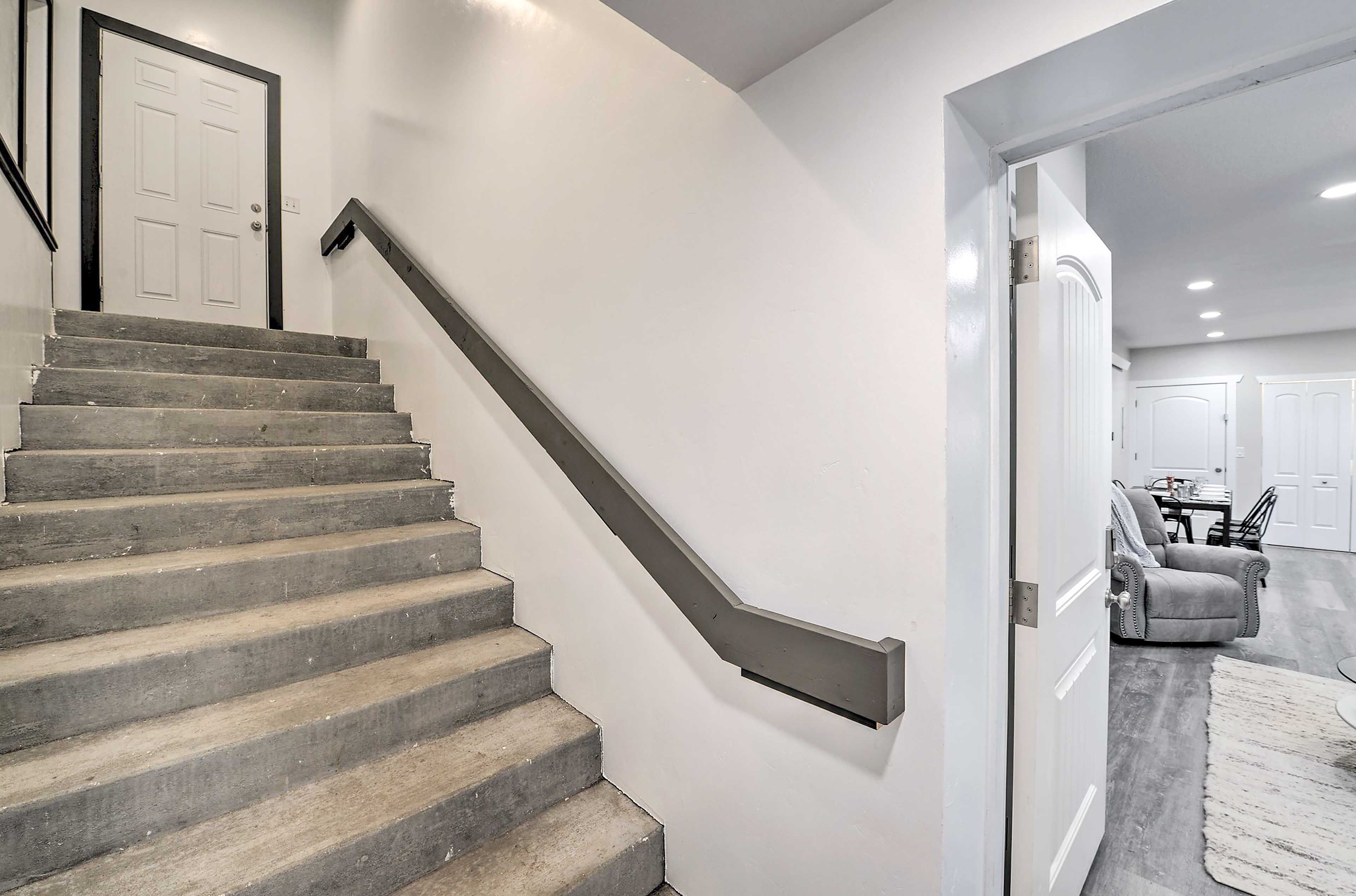 Stairs to Unit Entrance