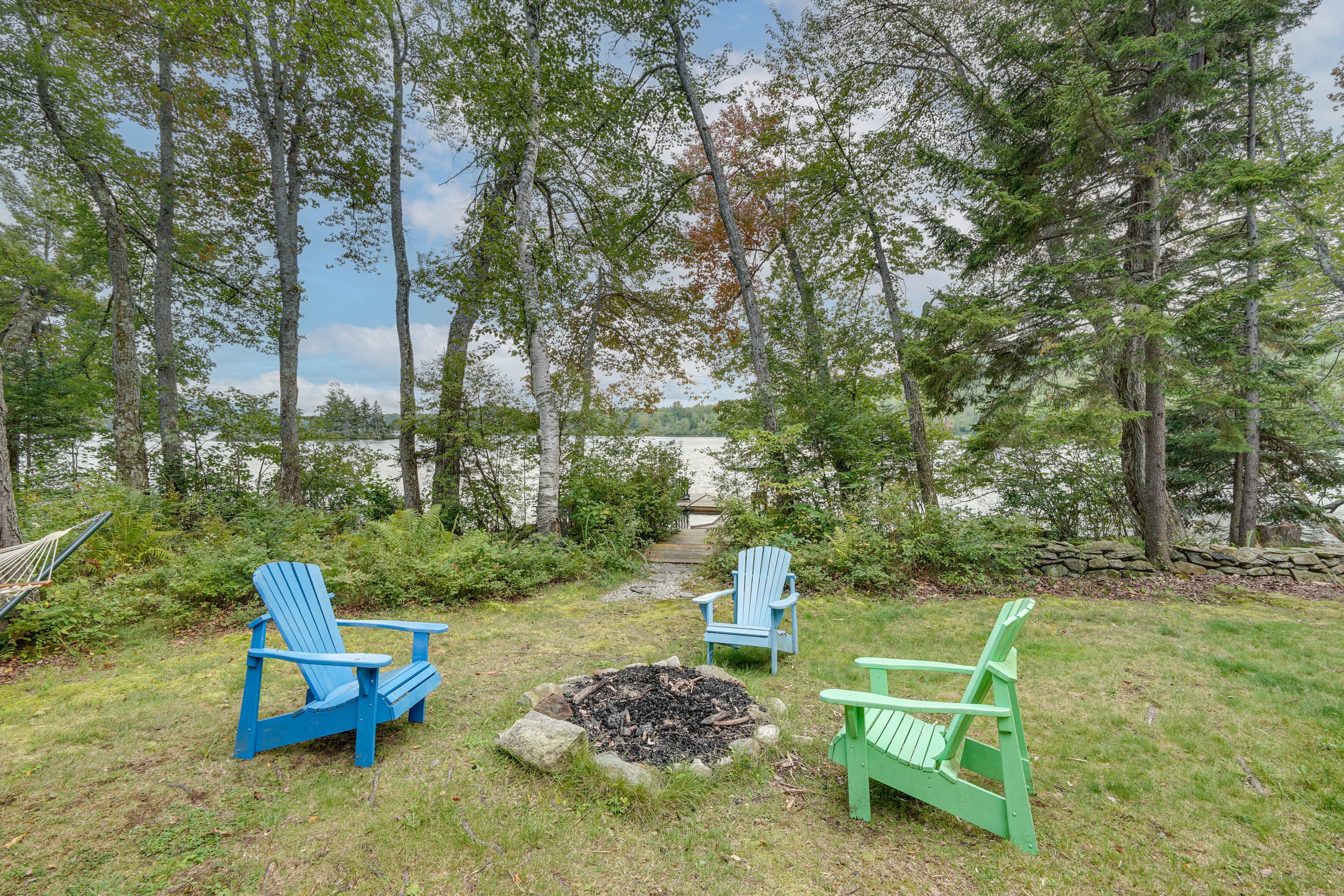 Wooded Backyard | Fire Pit