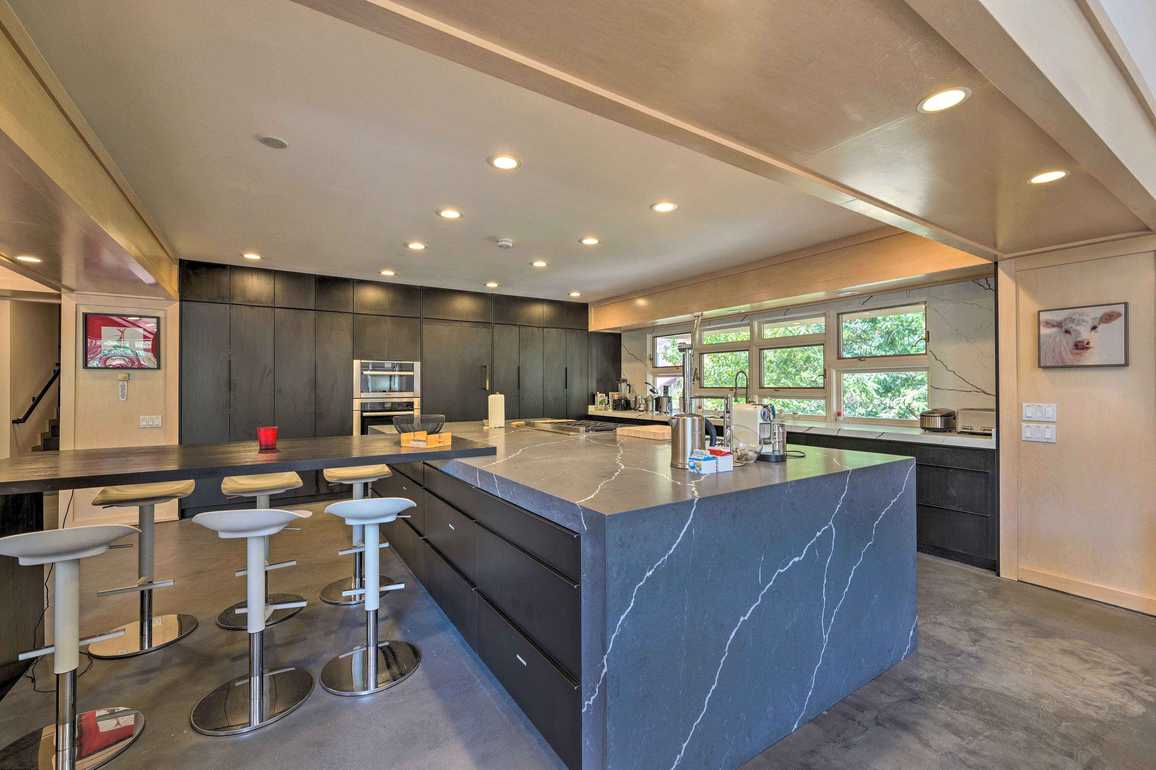 Kitchen | 2-Story House | Large Picture Windows | Natural Lighting