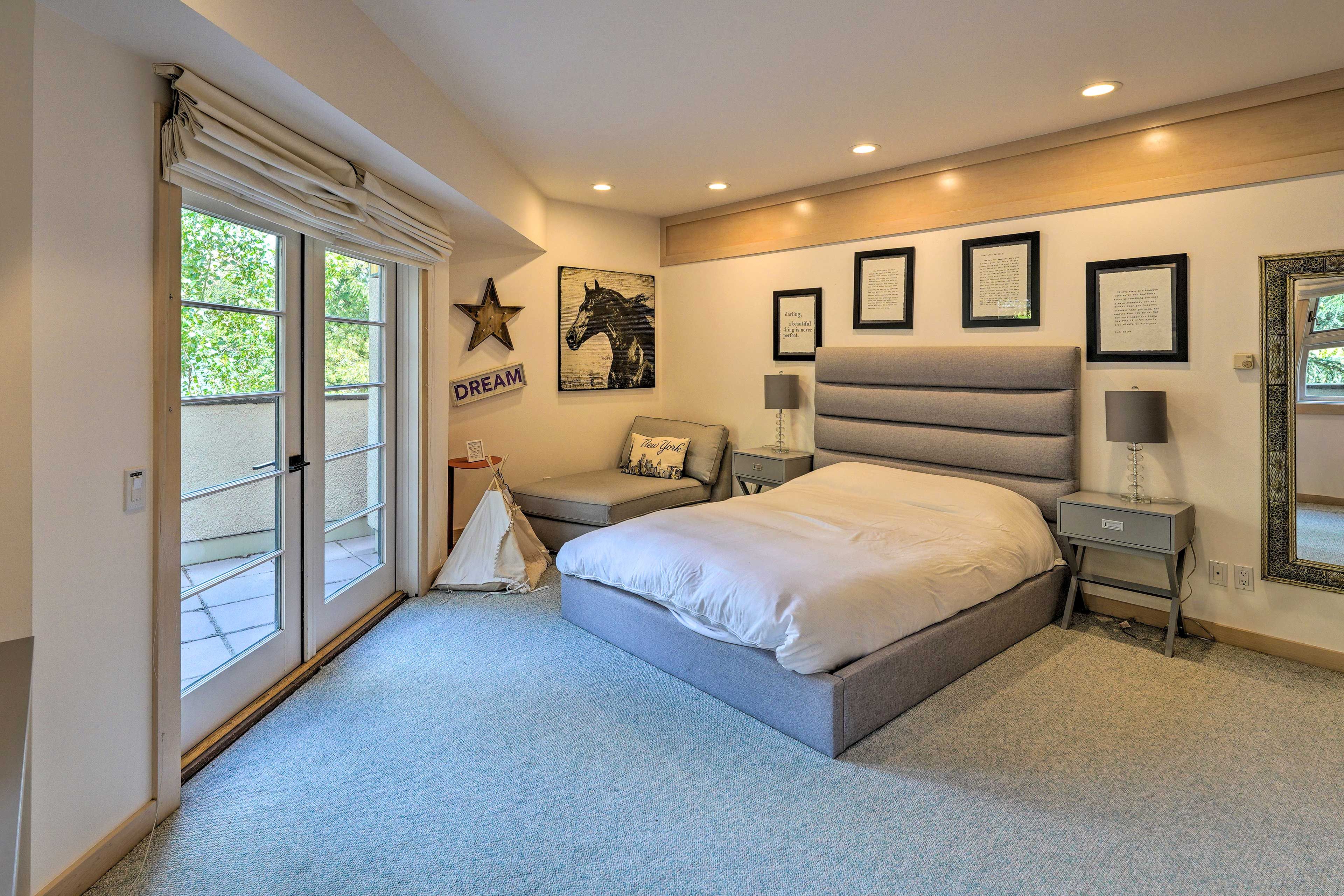 Bedroom 3 | Queen Bed | Balcony Access | Full En-Suite Bathroom