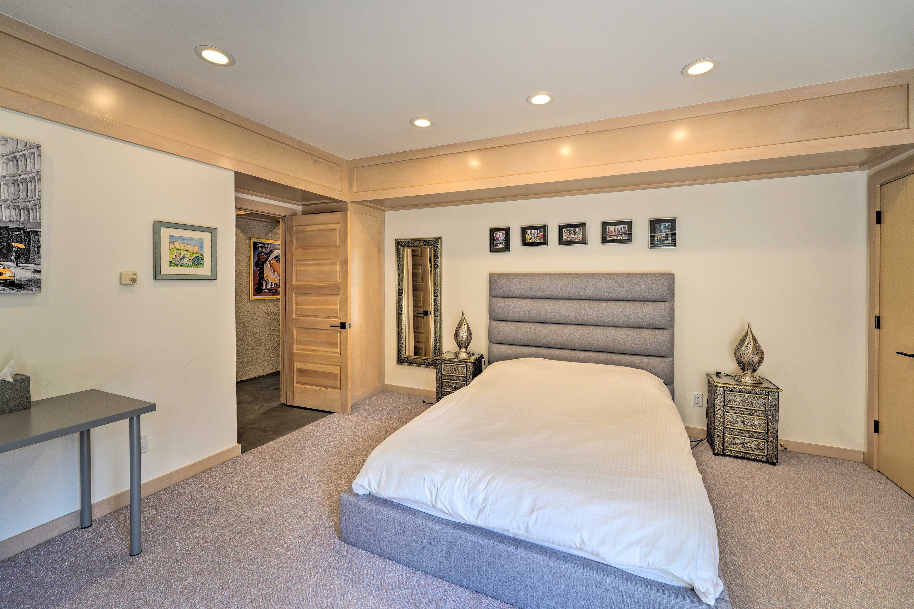 Bedroom 2 | Queen Bed | Balcony Access | Full En-Suite Bathroom