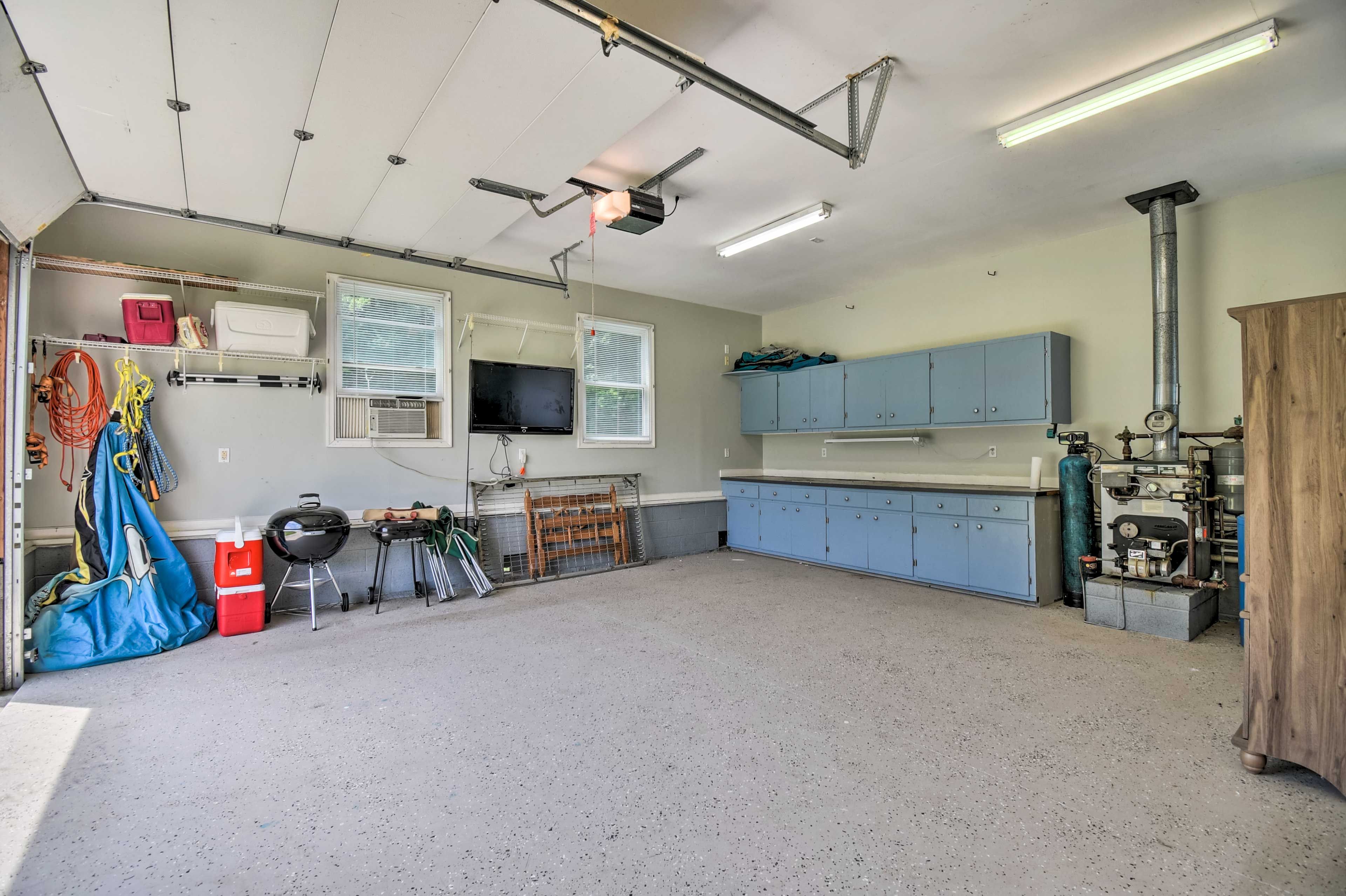 Garage | Charcoal Grill | Coolers