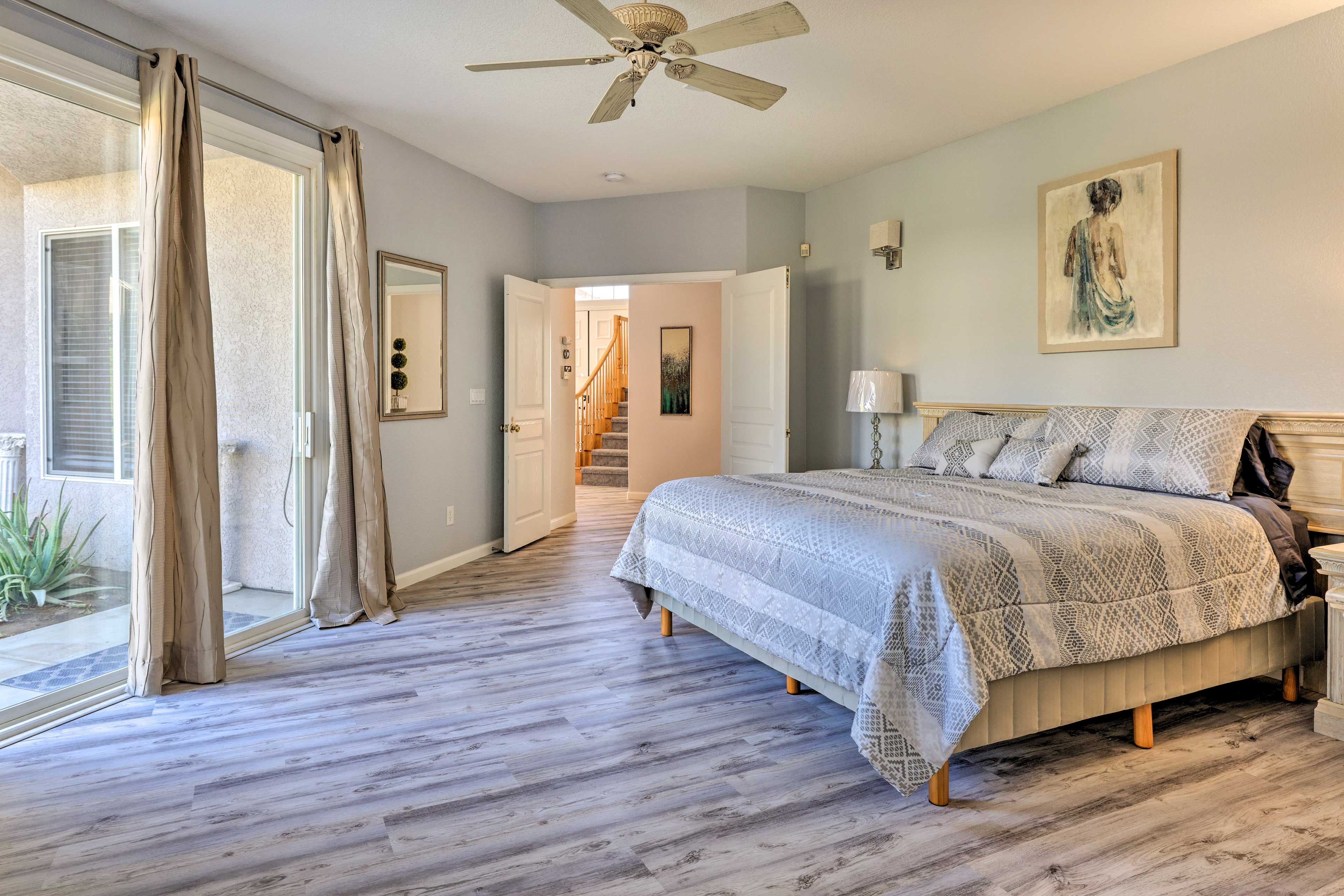 Bedroom 1 | King Bed | Patio Access