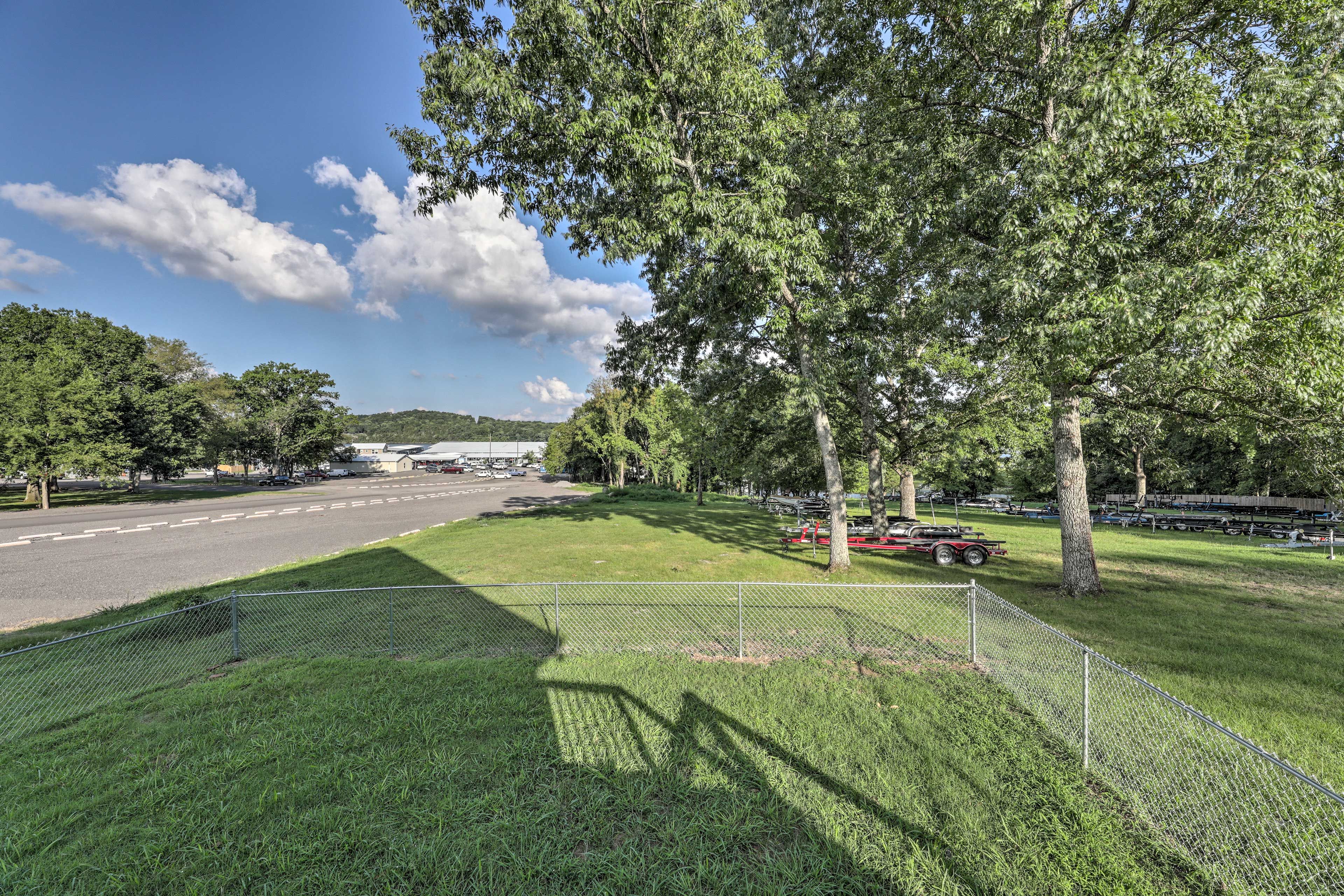 Fenced Yard | Steps to Cedar Creek Marina