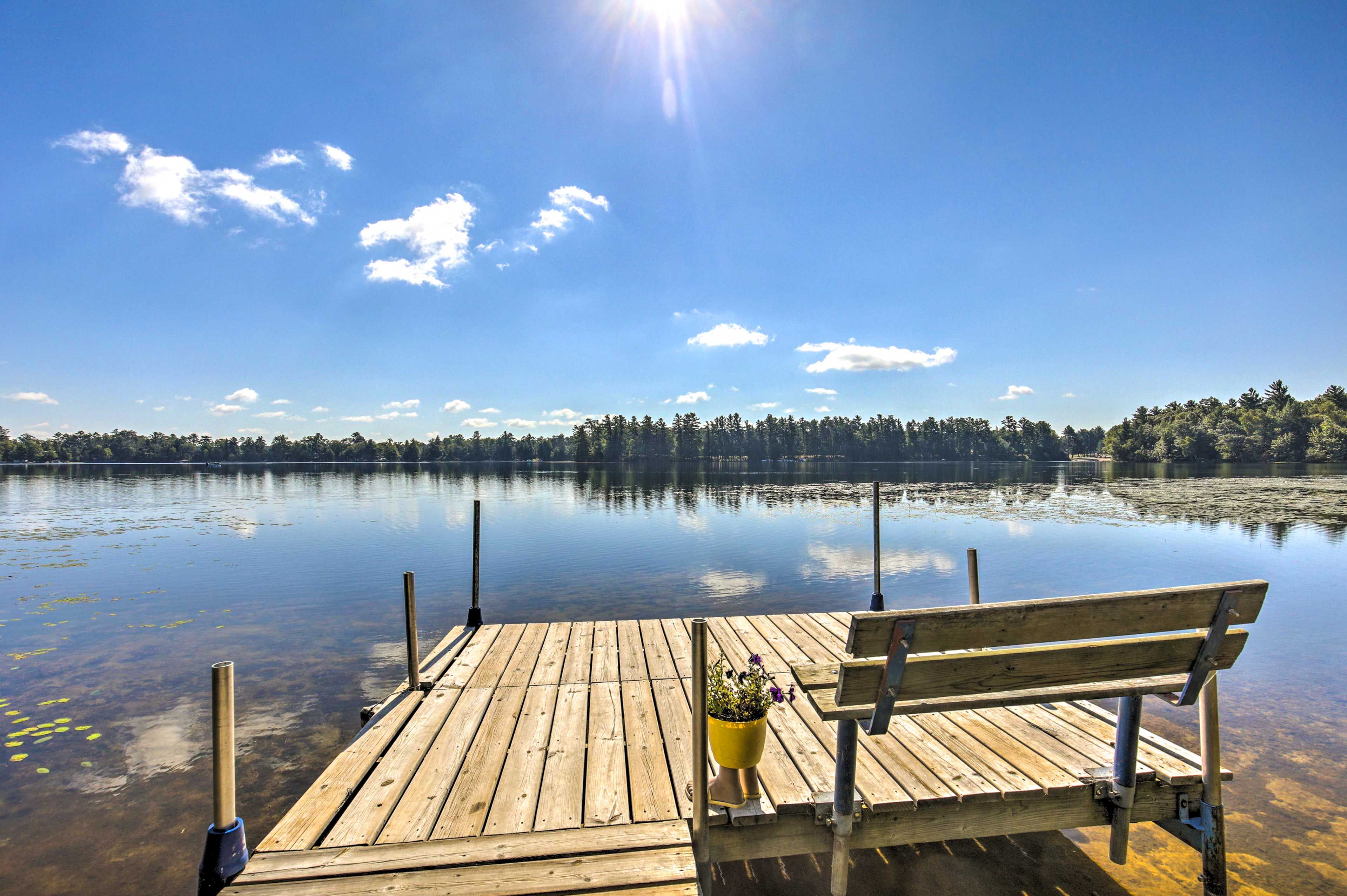 Private Dock on Lake Brandy