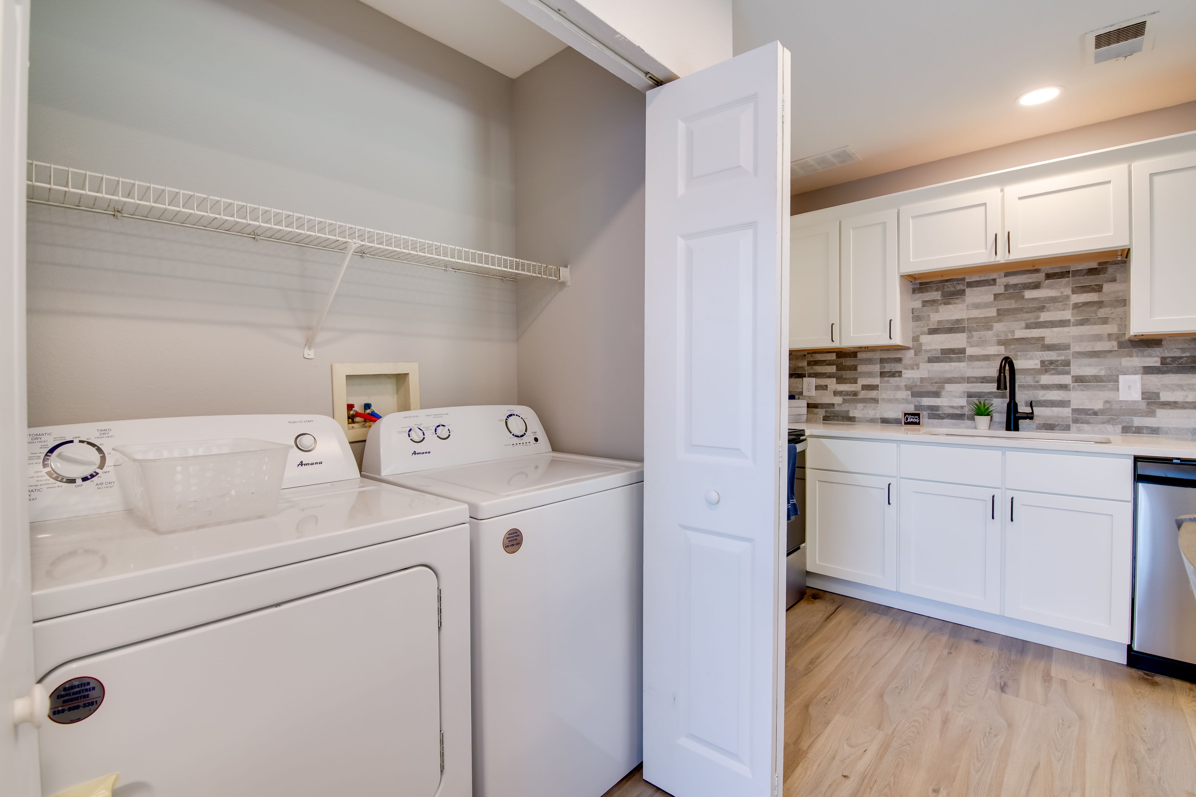 Laundry Closet | Iron & Board Available | 1st Floor