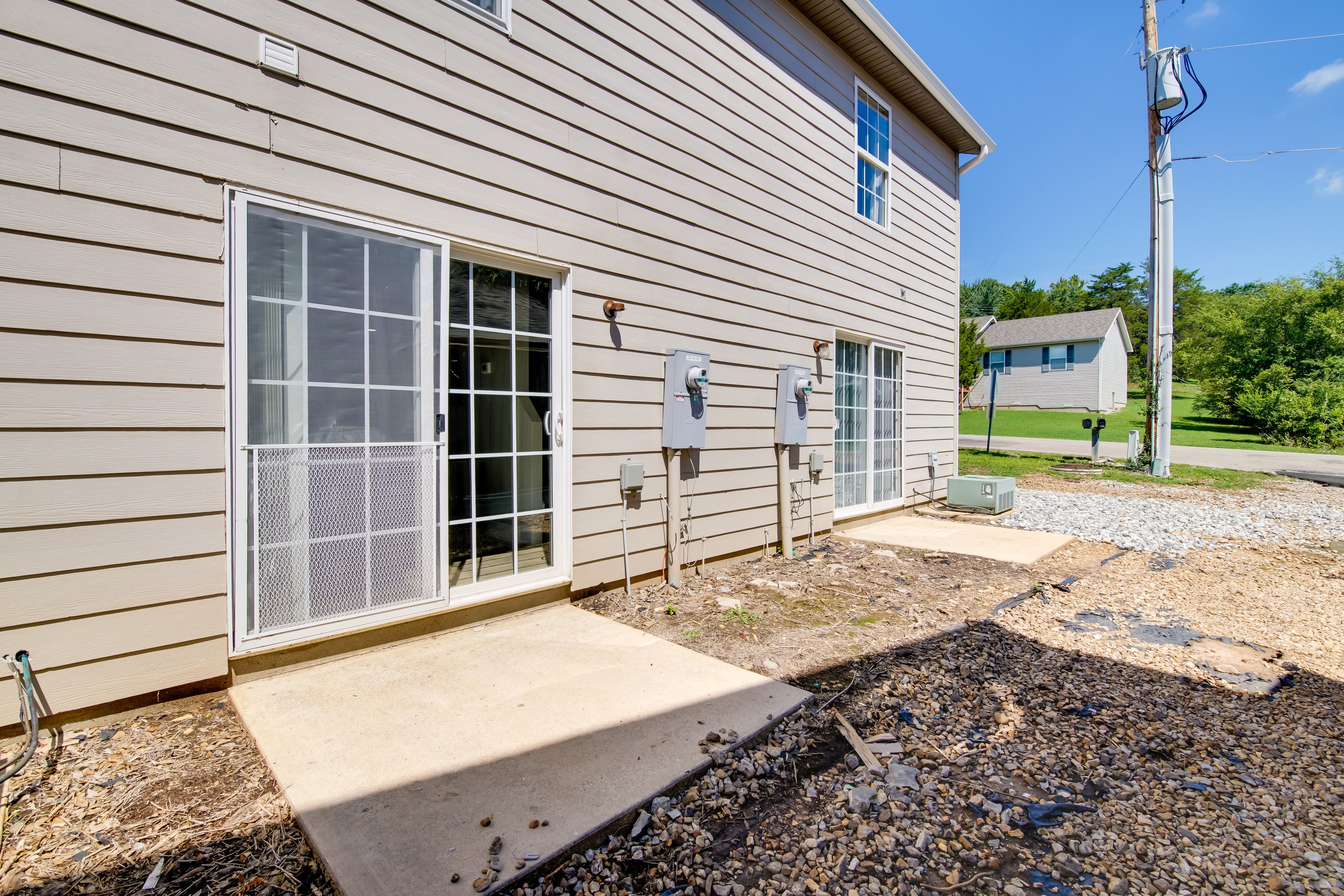 Patio | Shared Yard | Community Playground Nearby