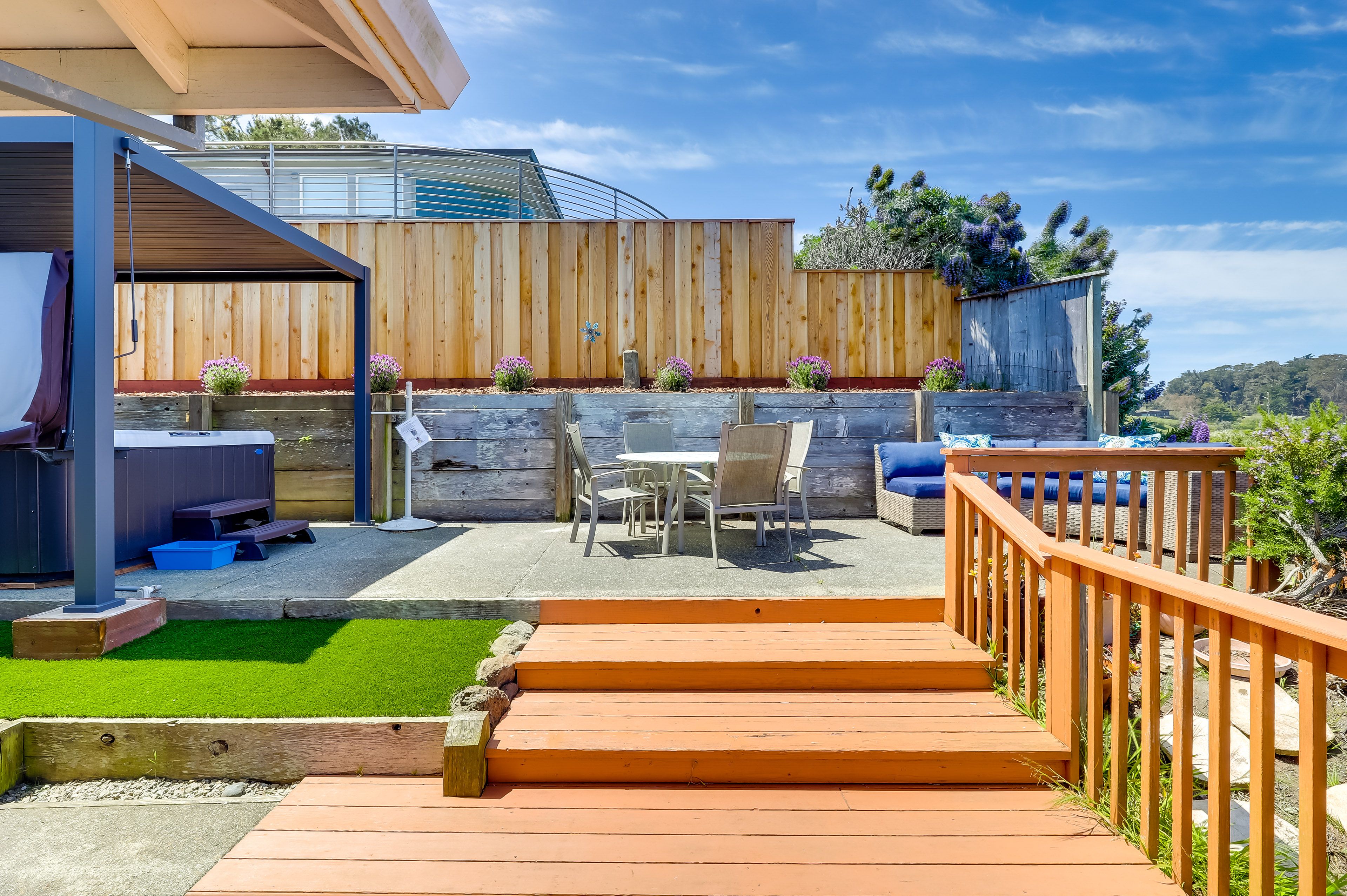Deck | Private Hot Tub | Charcoal Grill