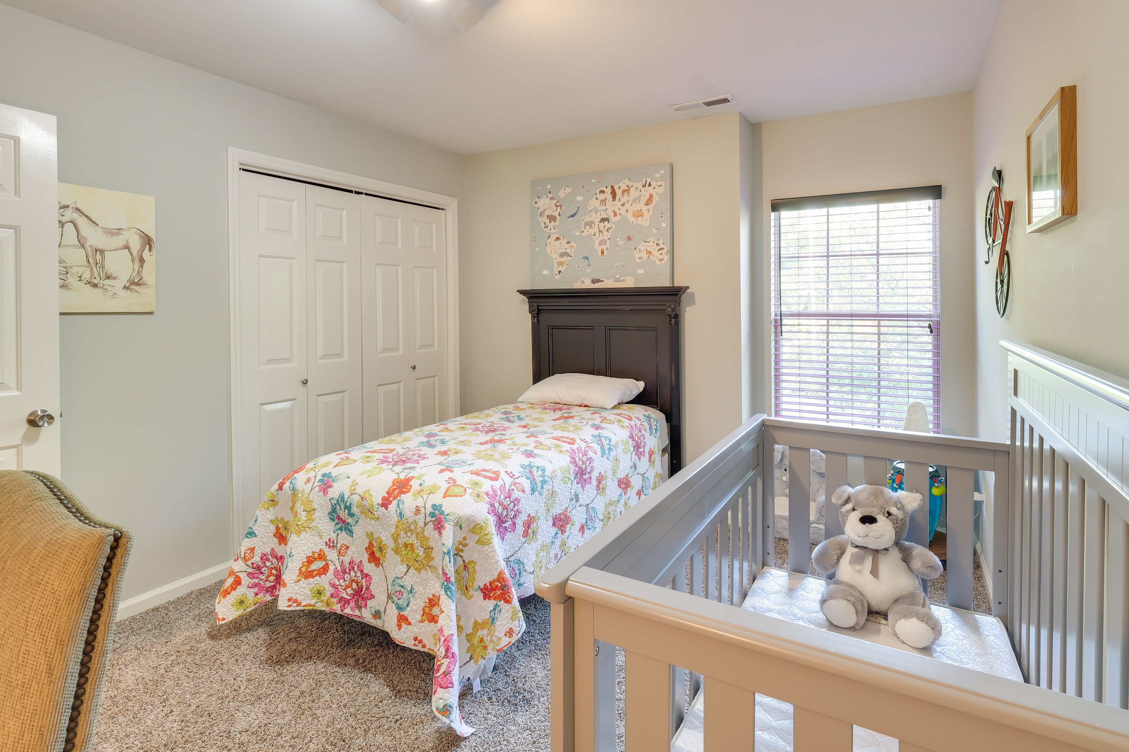 Bedroom 3 | Twin Bed | Crib | Upper Level