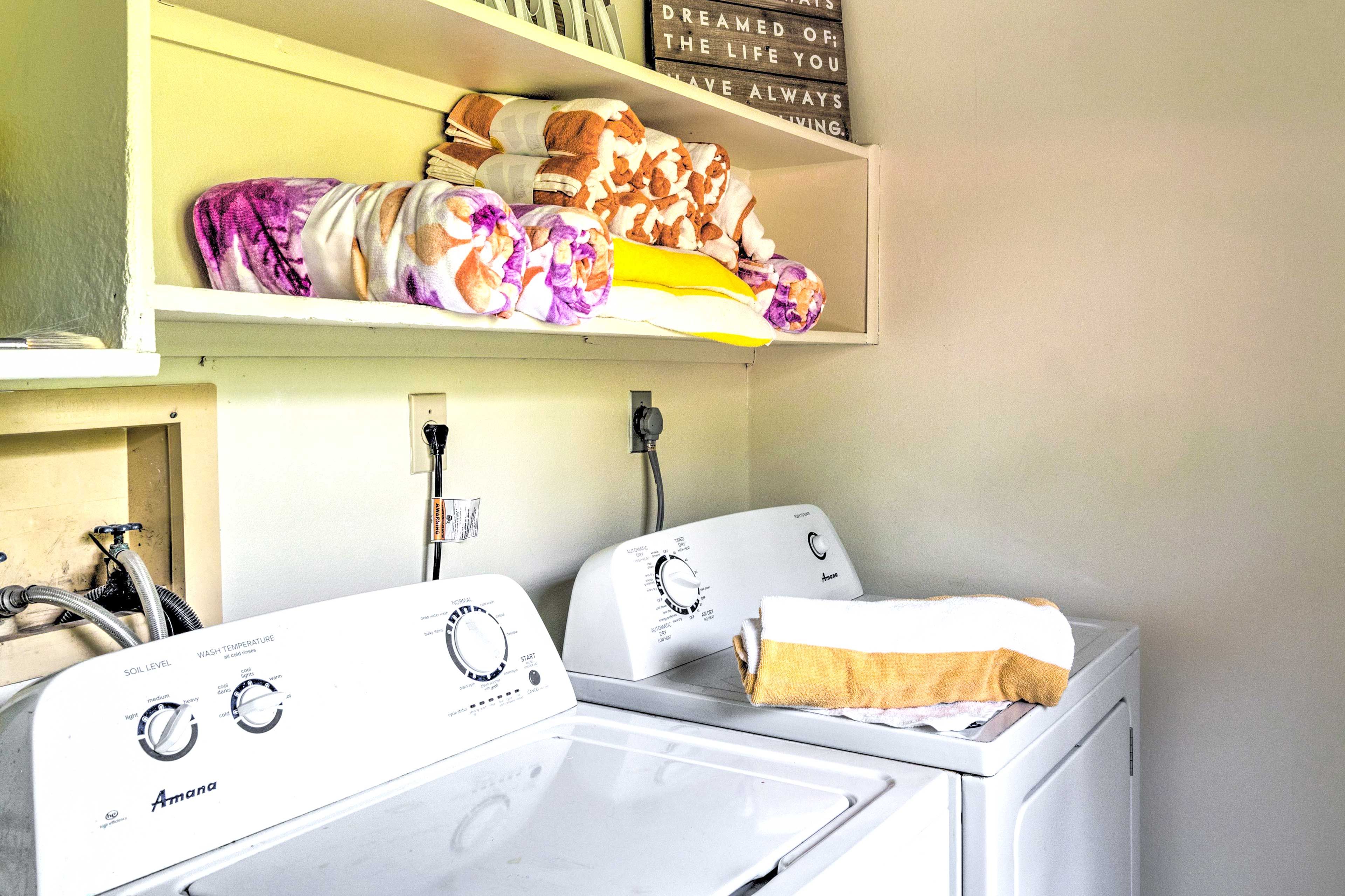 Laundry Area | Washer/Dryer | Iron/Board | Beach Towels