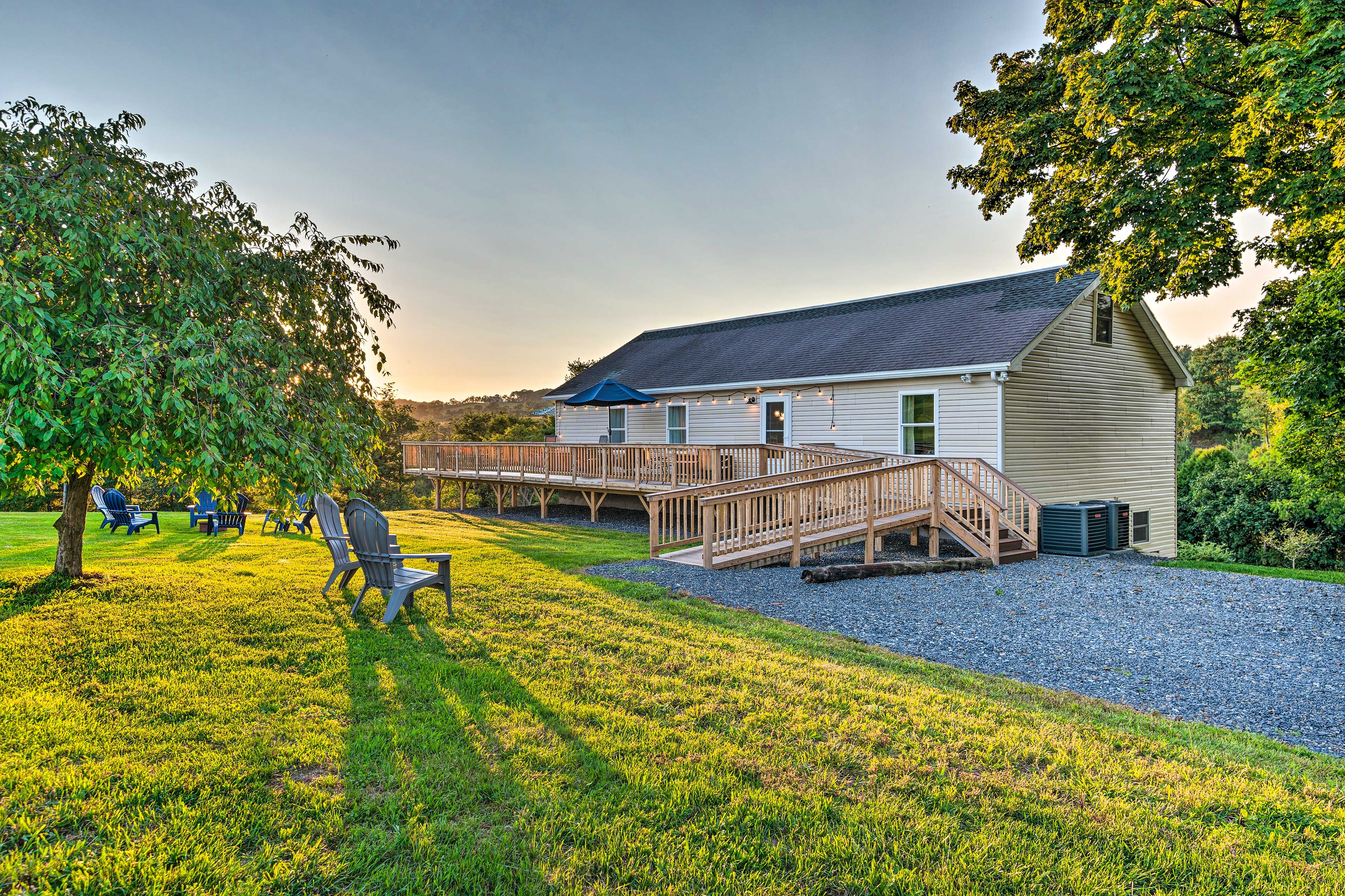 Klingerstown Vacation Rental | 4BR | 3BA | 2,600 Sq Ft | Step-Free Entry