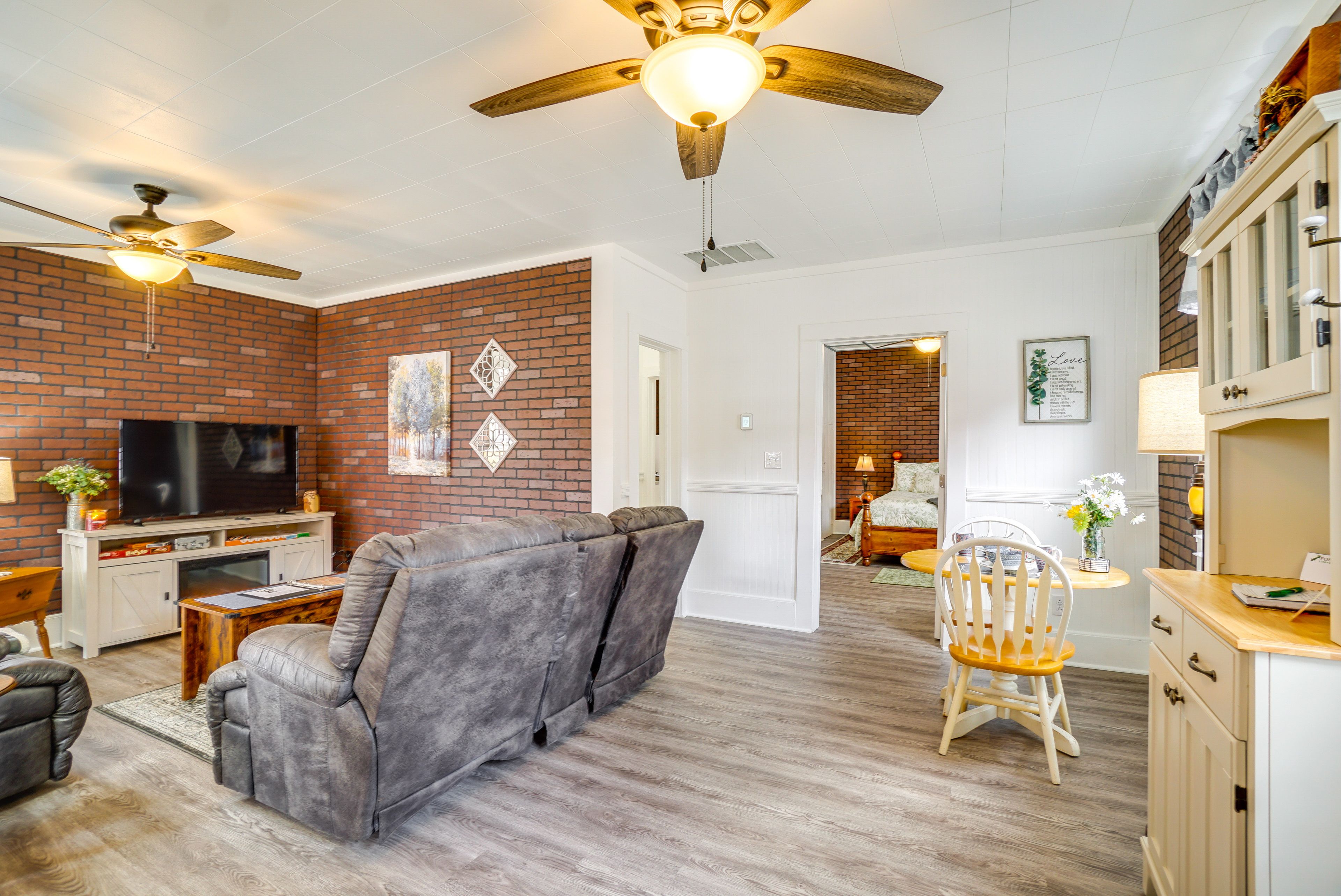 Living Room | Smart TV | Electric Fireplace | Free WiFi
