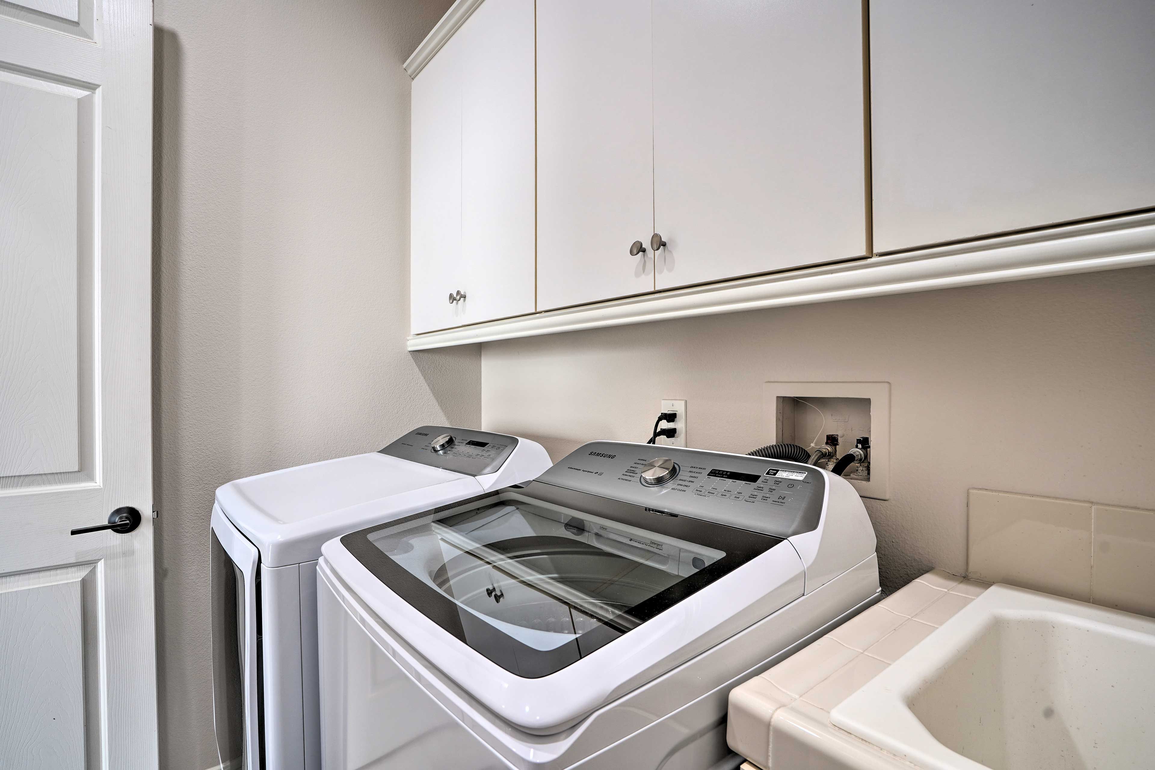 Laundry Room | Washer/Dryer | Iron/Board | Trash Bags/Paper Towels